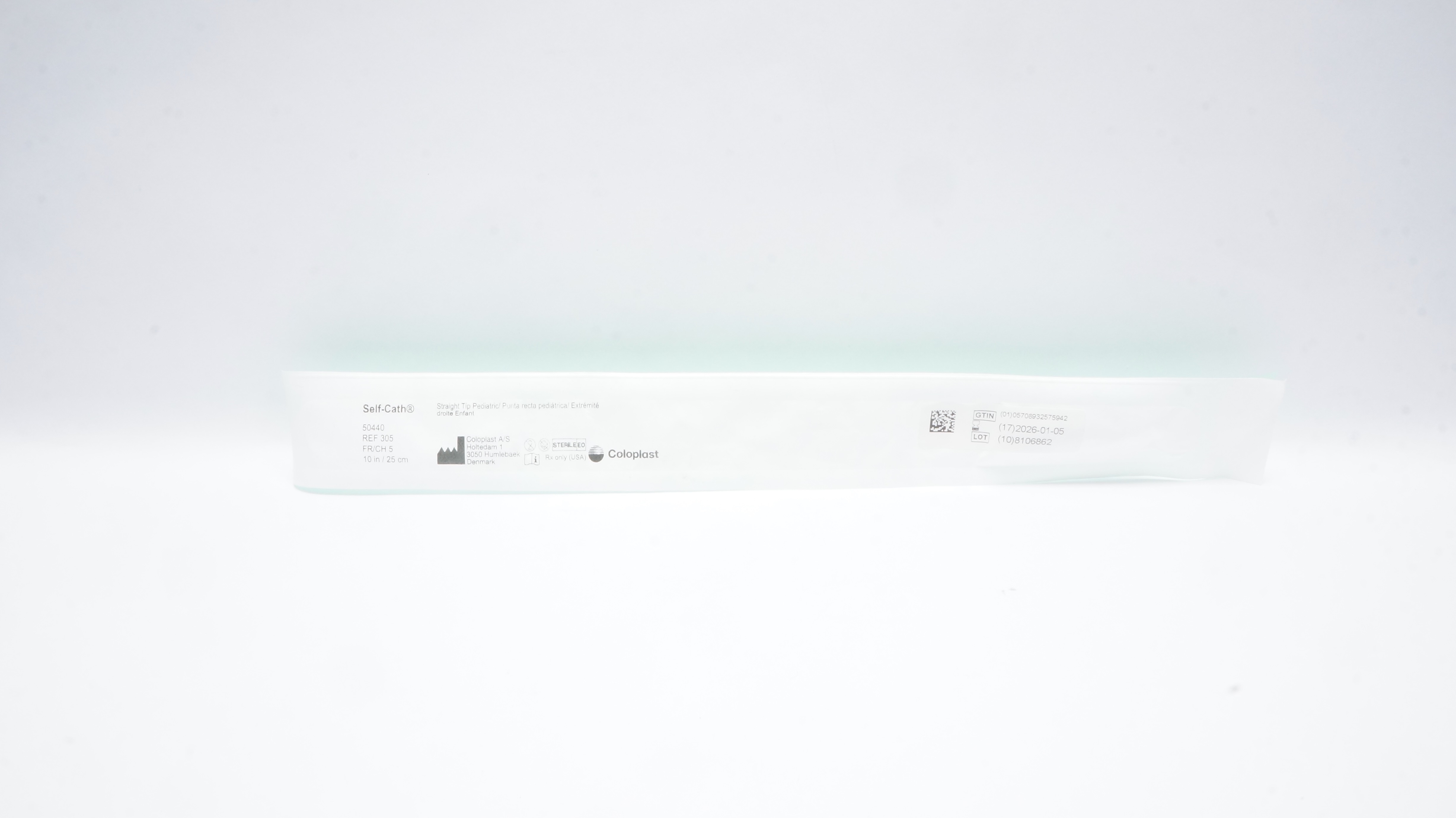 Coloplast 50440/305 Self-Cath Sterile Pediatric Cath. 5Ch/Fr x 10.0inch