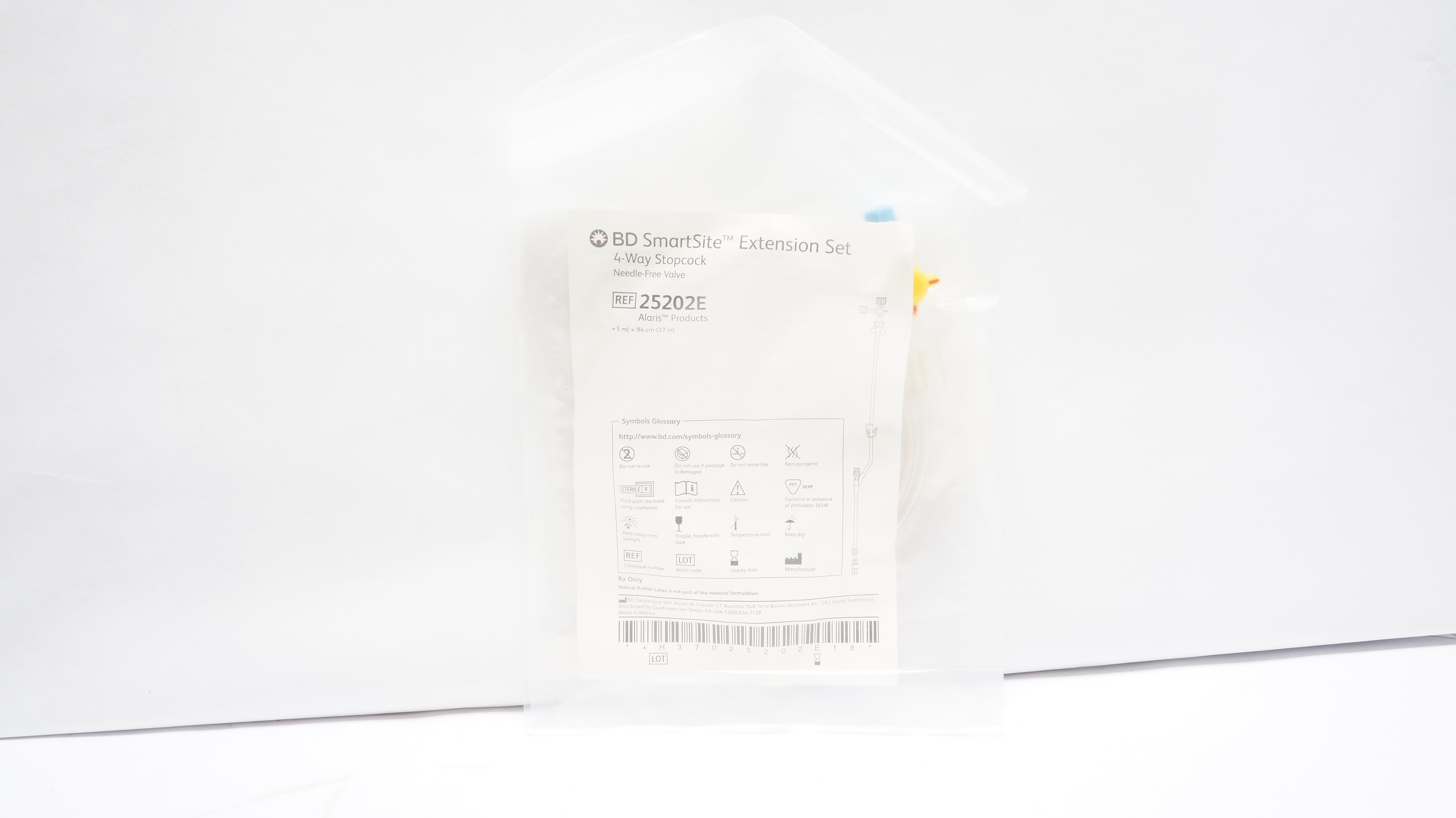 BD 25202E SmartSite Extension Set 4-Way Stopcock 5ml 37In (x)