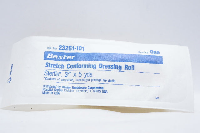 Baxter 23261-101 Stretch Conforming Dressing Roll 3inch x 5yds. - Box of 12