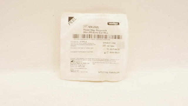 Smiths Medical MX252L Medex Three Way Stopcock 20inch Ext MLL (x)