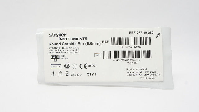 Stryker 277-10-250 Round Carbide Bur 5.0mm (x)
