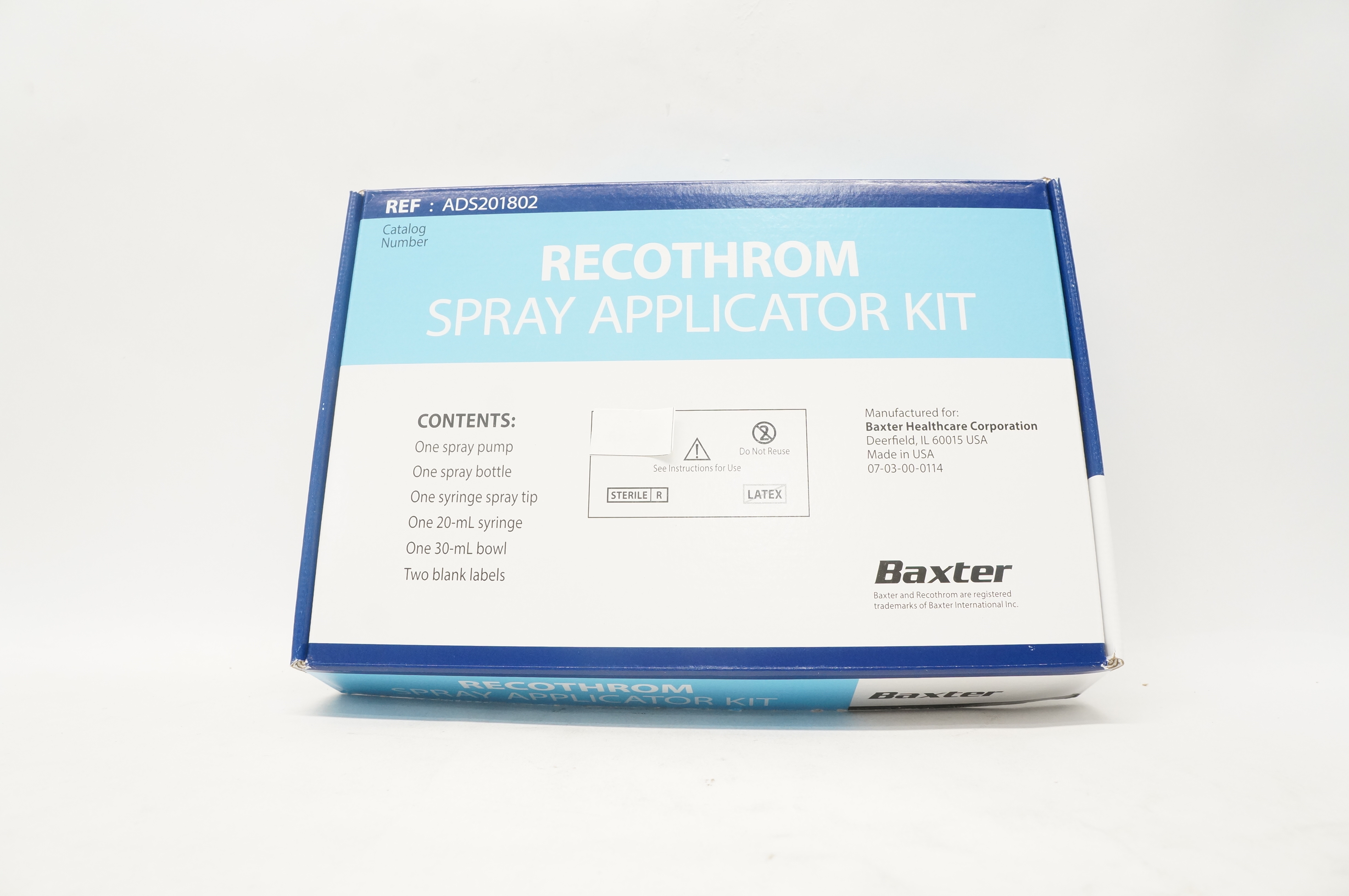 Baxter ADS201802 Recothrom Spray Applicator Kit