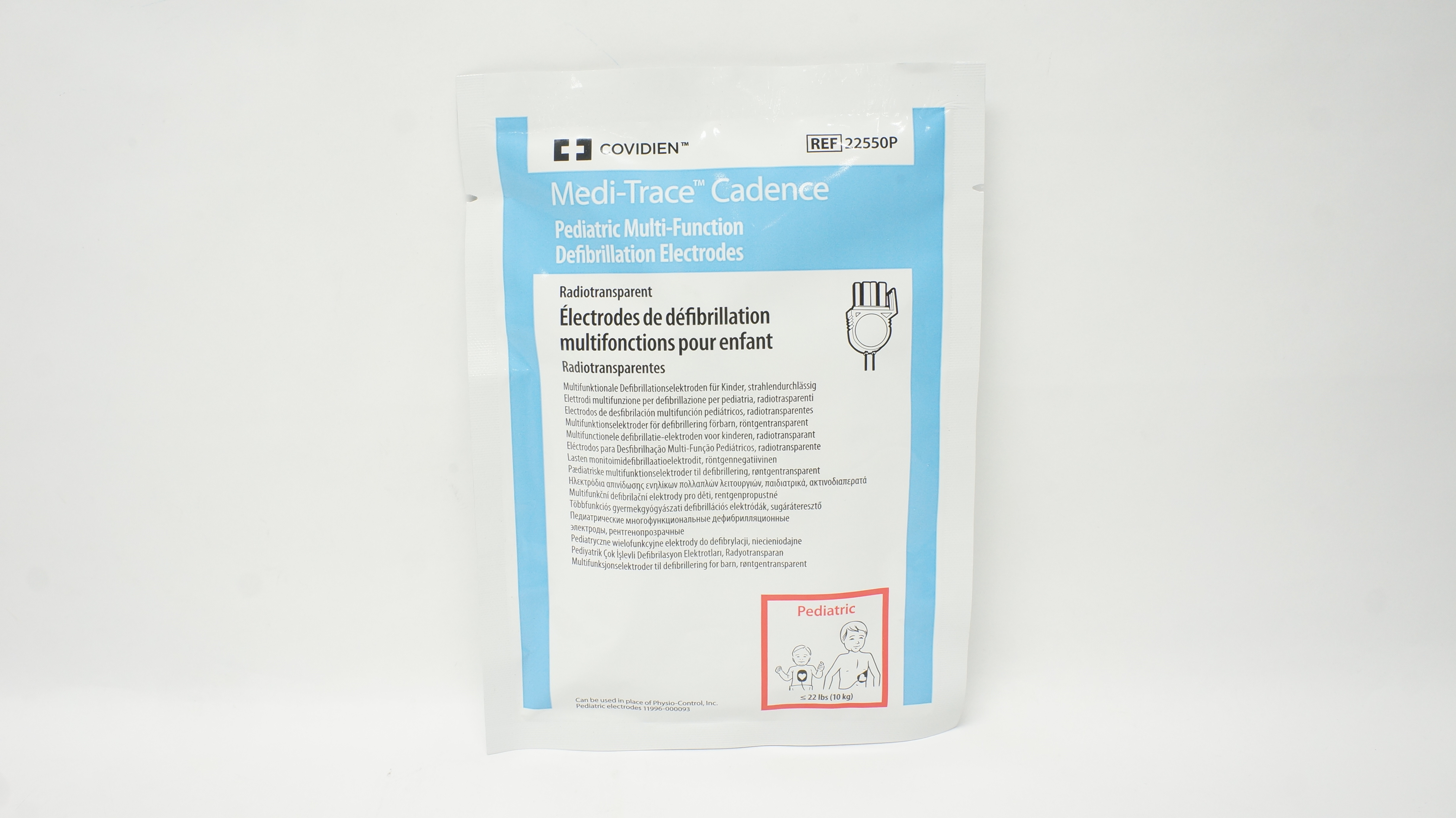 Covidien 22550P Medi-Trace Cadence Pediatric Defibrillation Electrodes ≤22lbs(x)
