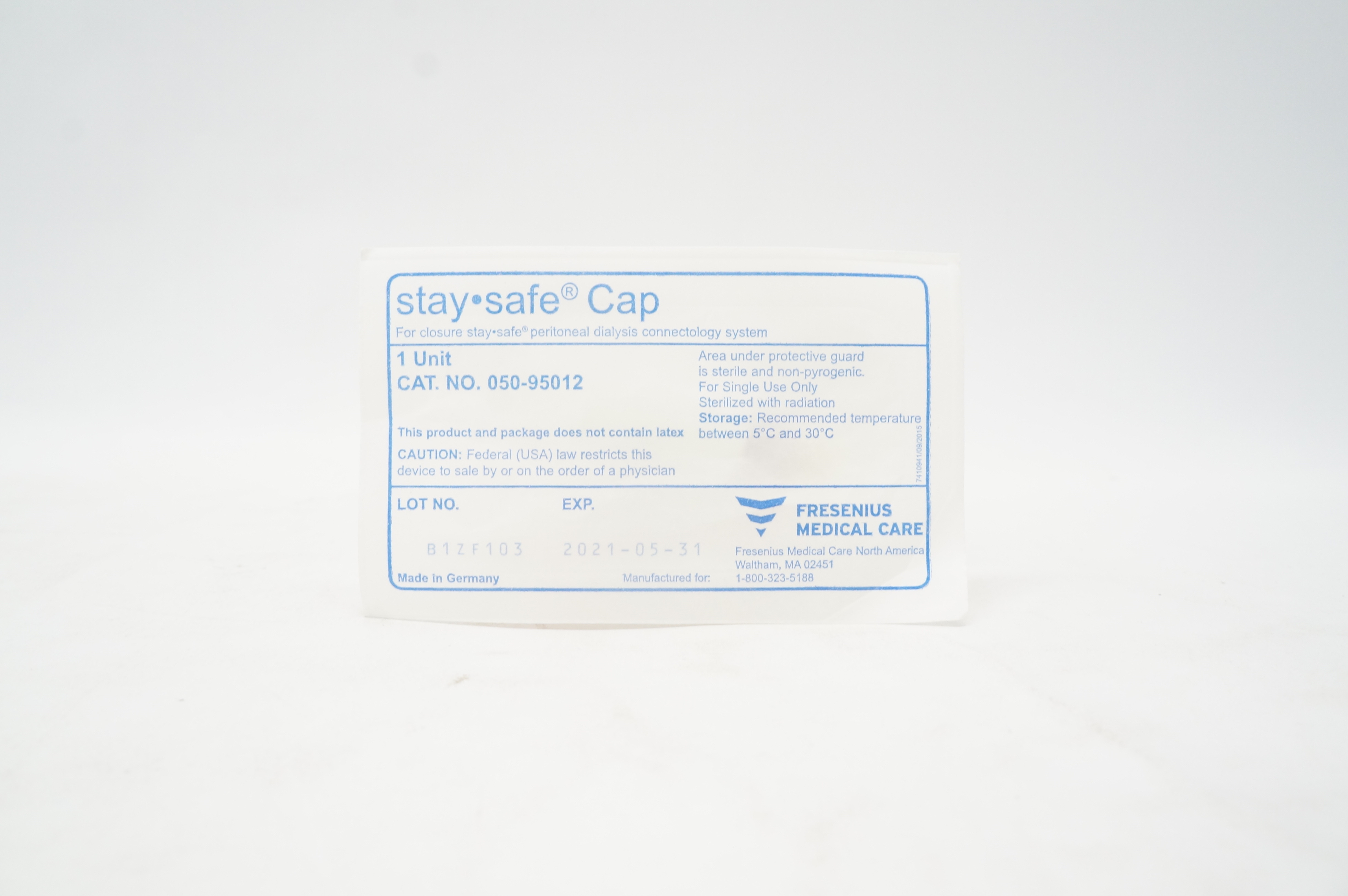 Fresenius Medical Care 050-95012 StaySafe Cap (x)