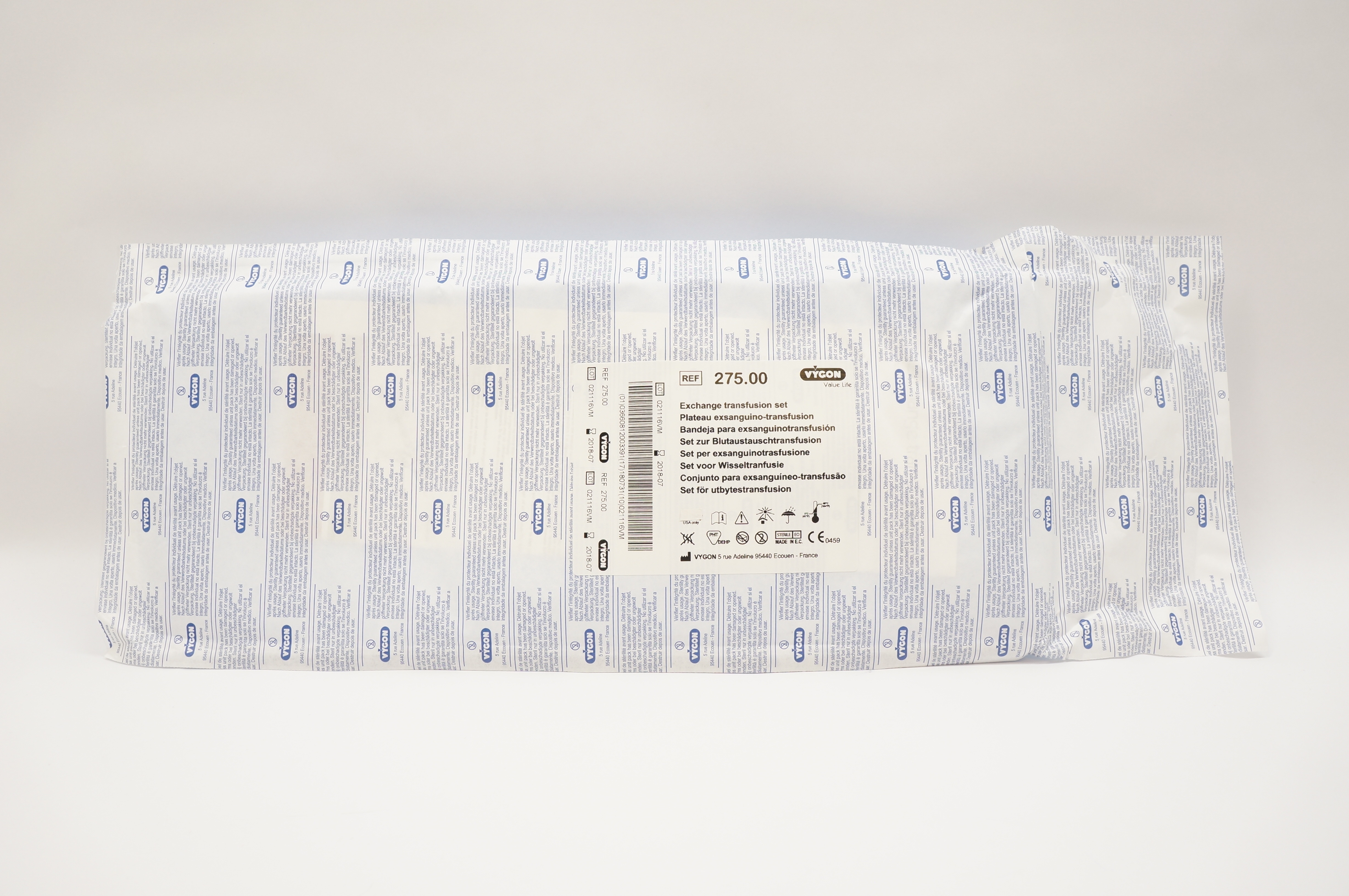 Vygon 275.00 Value Life Exchange Transfusion Set (x)