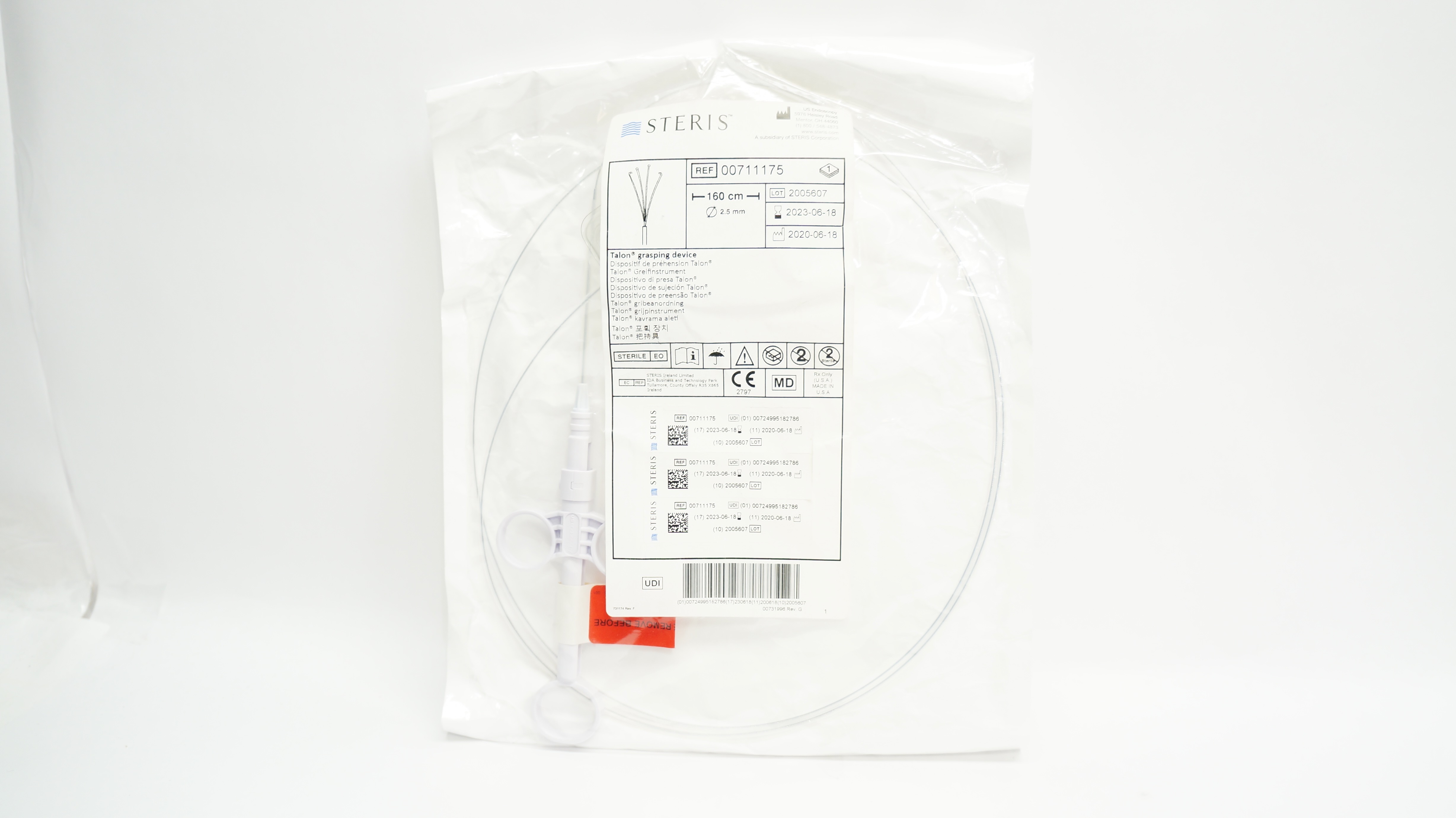 US Endoscopy 00711175 Talon Grasping Device 160cm x 2.5mm (x)