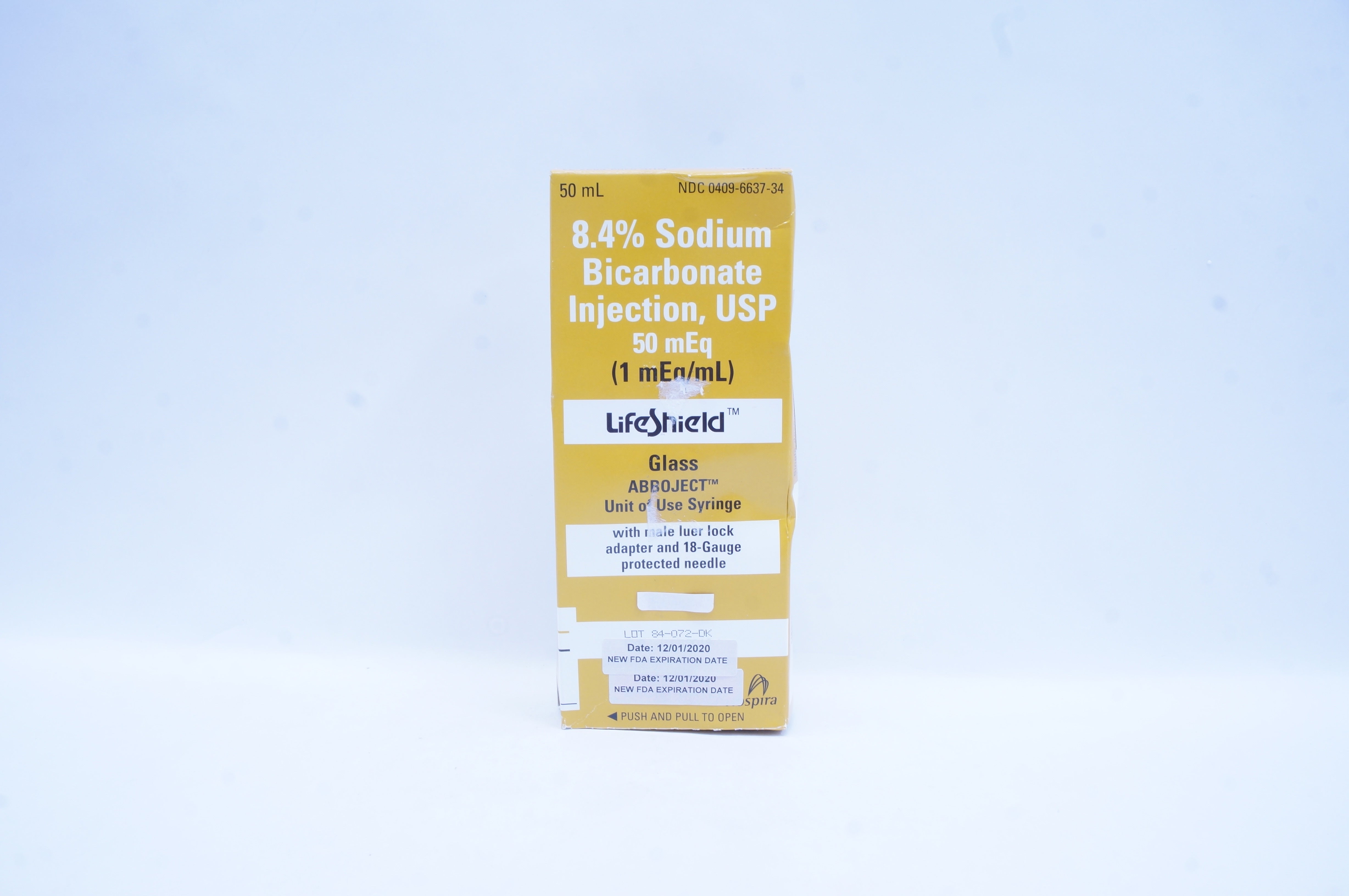Hospira CA2330 LifeShield Sodium Bicarbonate Injection USP 8.4, 50mL (x)