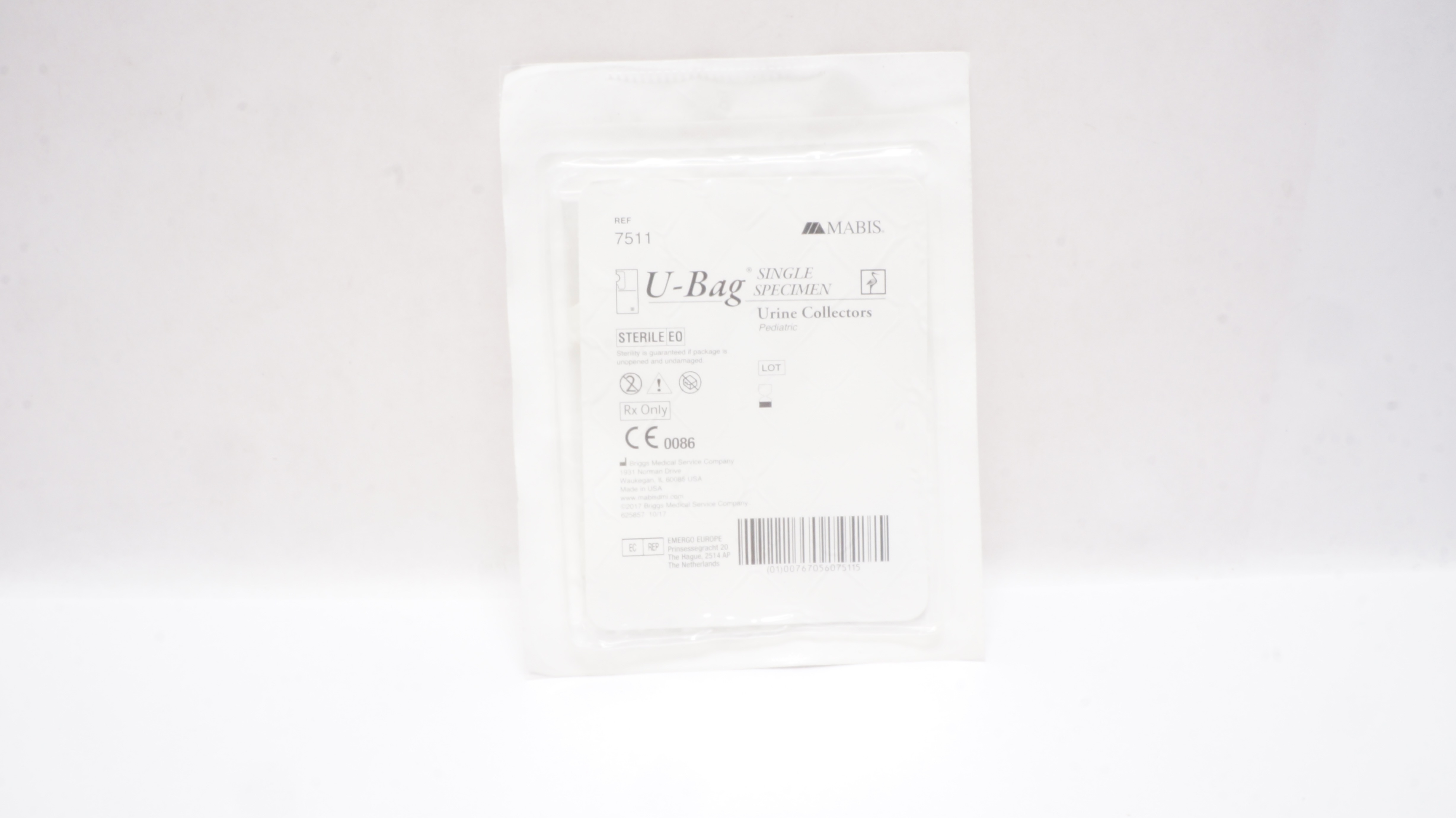 Briggs Medical 7511 MABIS U-Bag Single Specimen Pediatric Urine Collectors