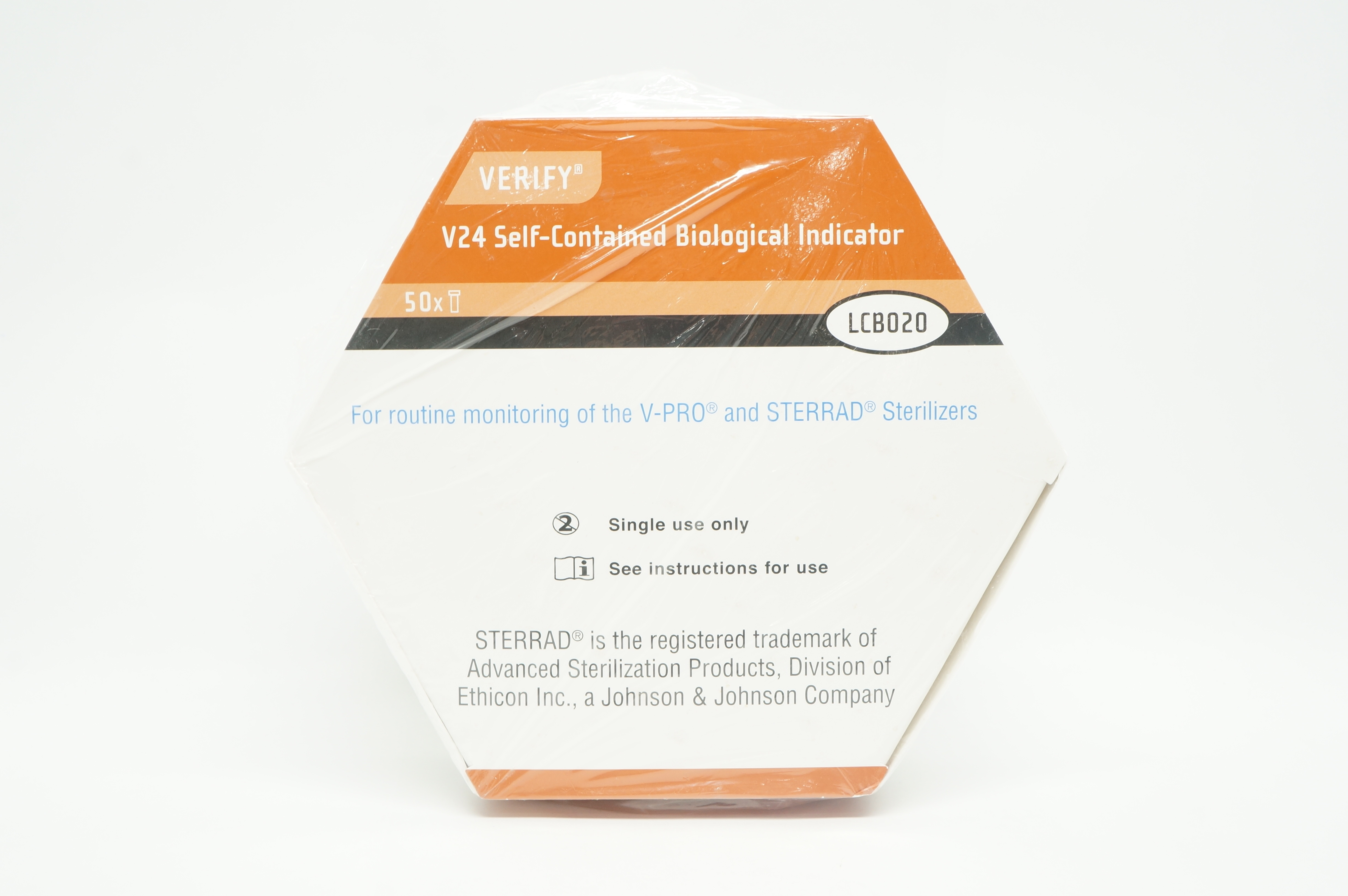 Steris LCB020 VERIFY V24 Self-Contained Biological Indicator (x) - Box of 50