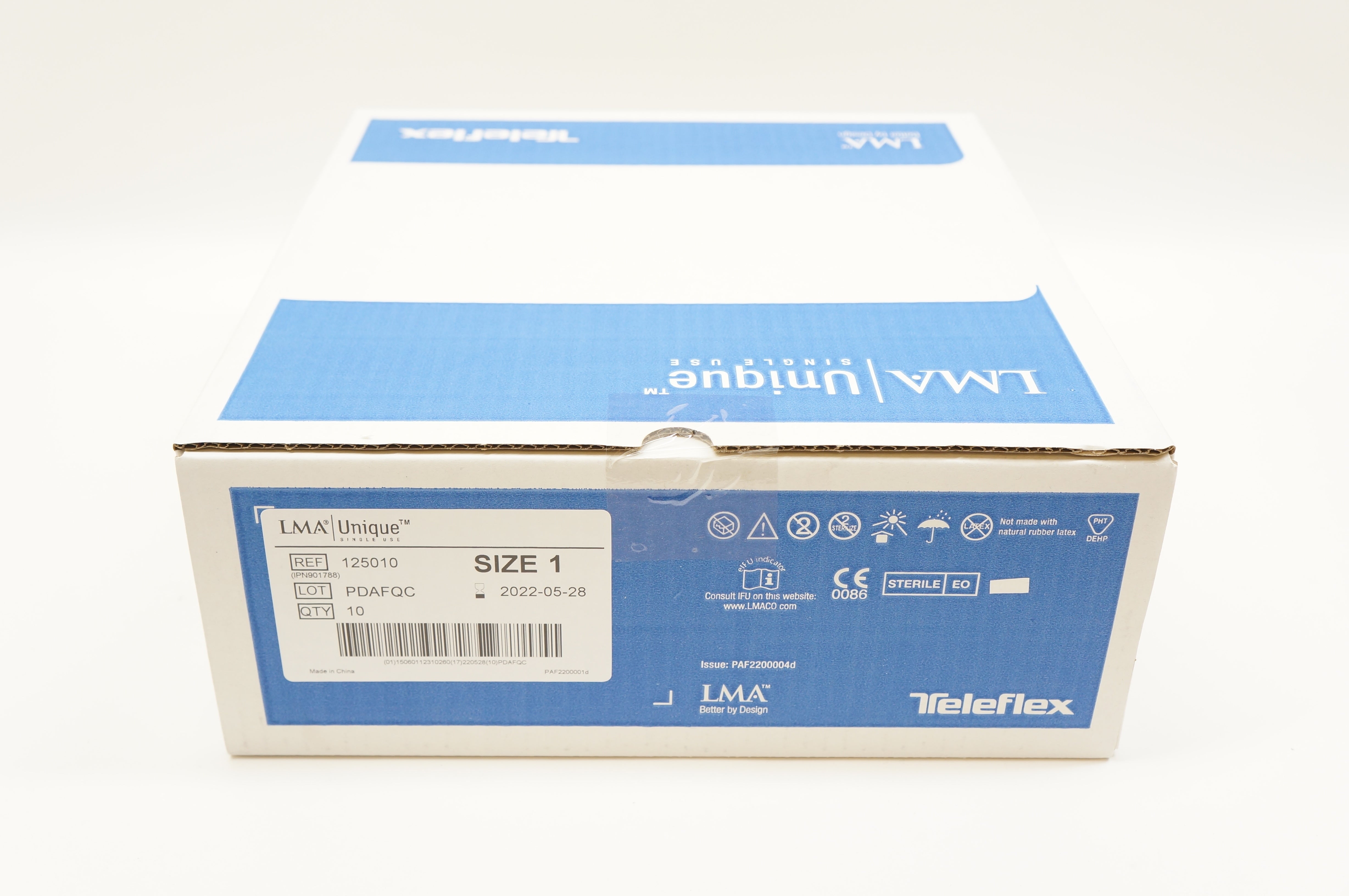 Teleflex 125010 Laryngeal Mask Airway Size 1 Box Of 10 teleflex-125010-laryngeal-mask-airway-size-1-box-of-10