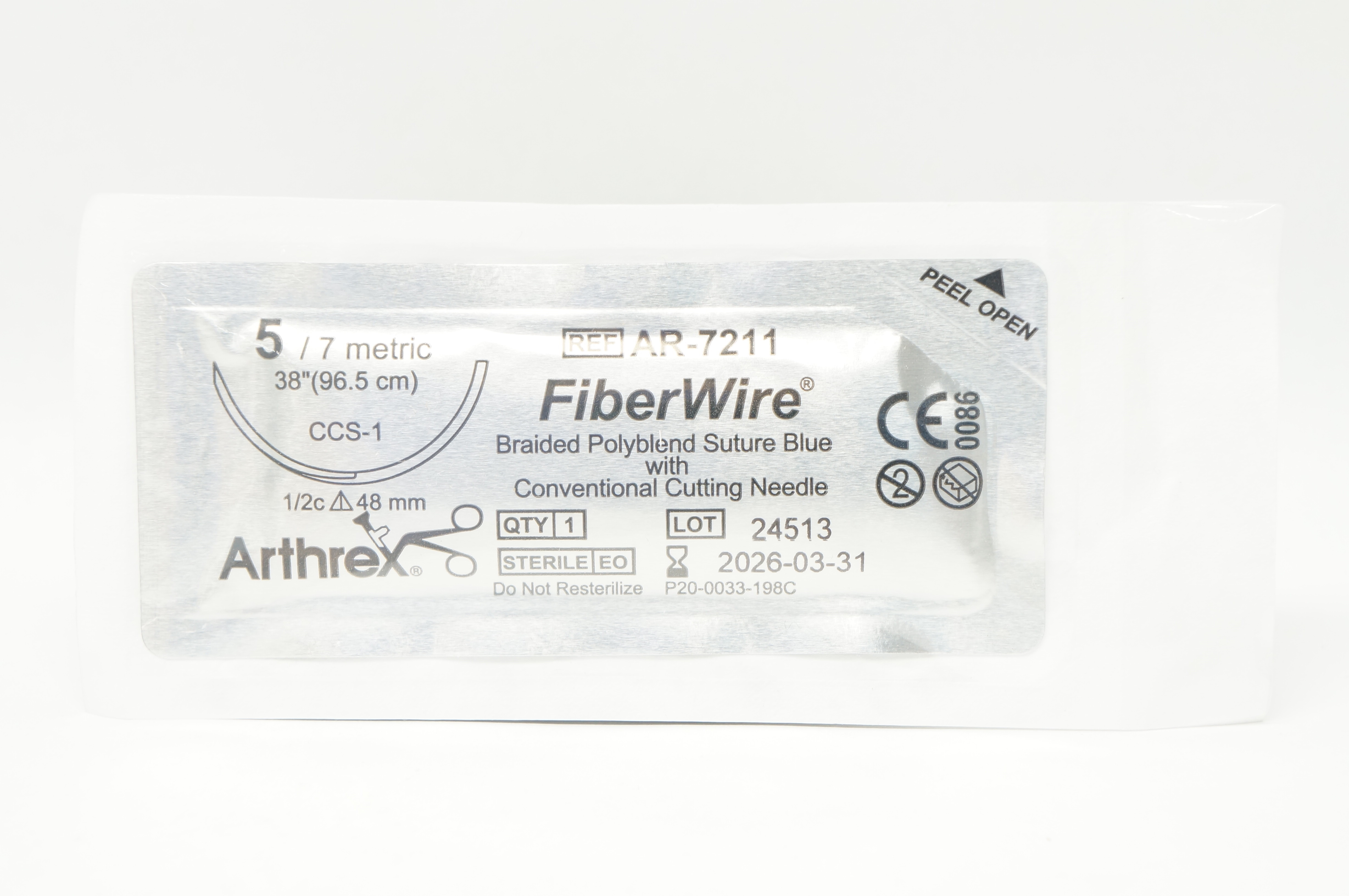 Arthrex AR-7211 5 FIBERWIRE CCS-1 48mm 1/2c 38inch