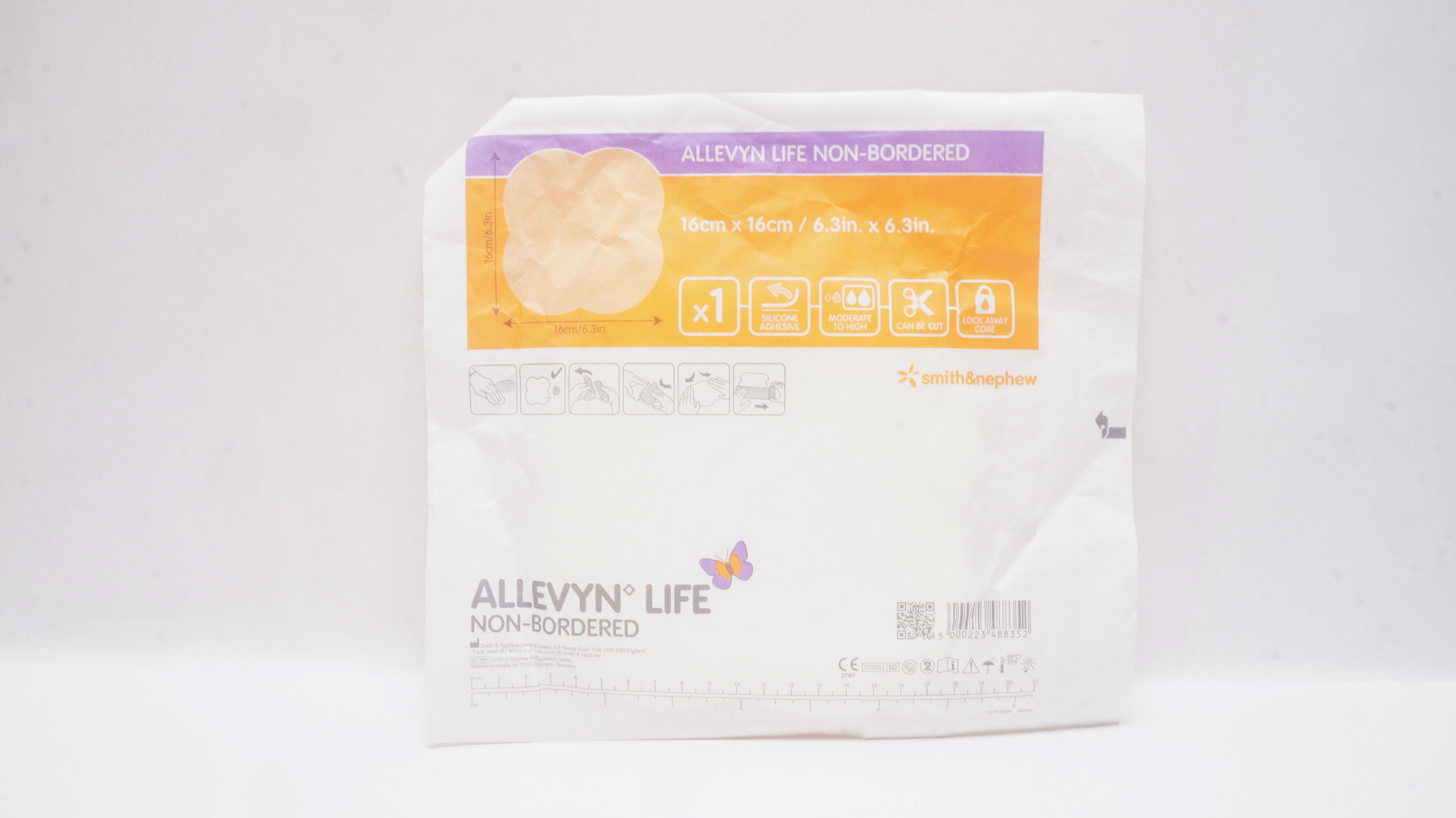 Smith&Nephew 66801749 Allevyn Life Non-Bordered 6.3 x 6.3inch