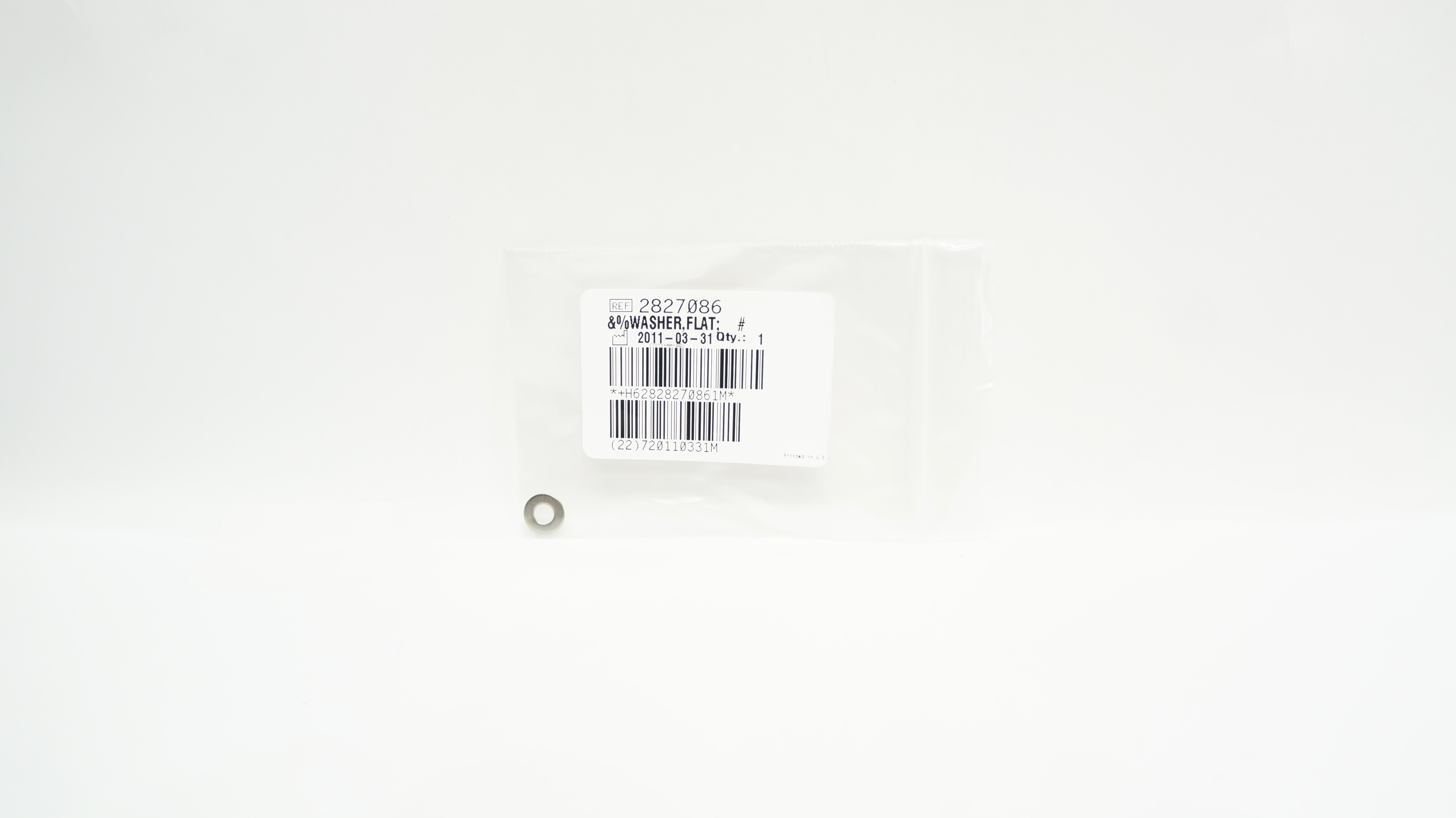 Beckman Coulter 2827086 Washer, Flat