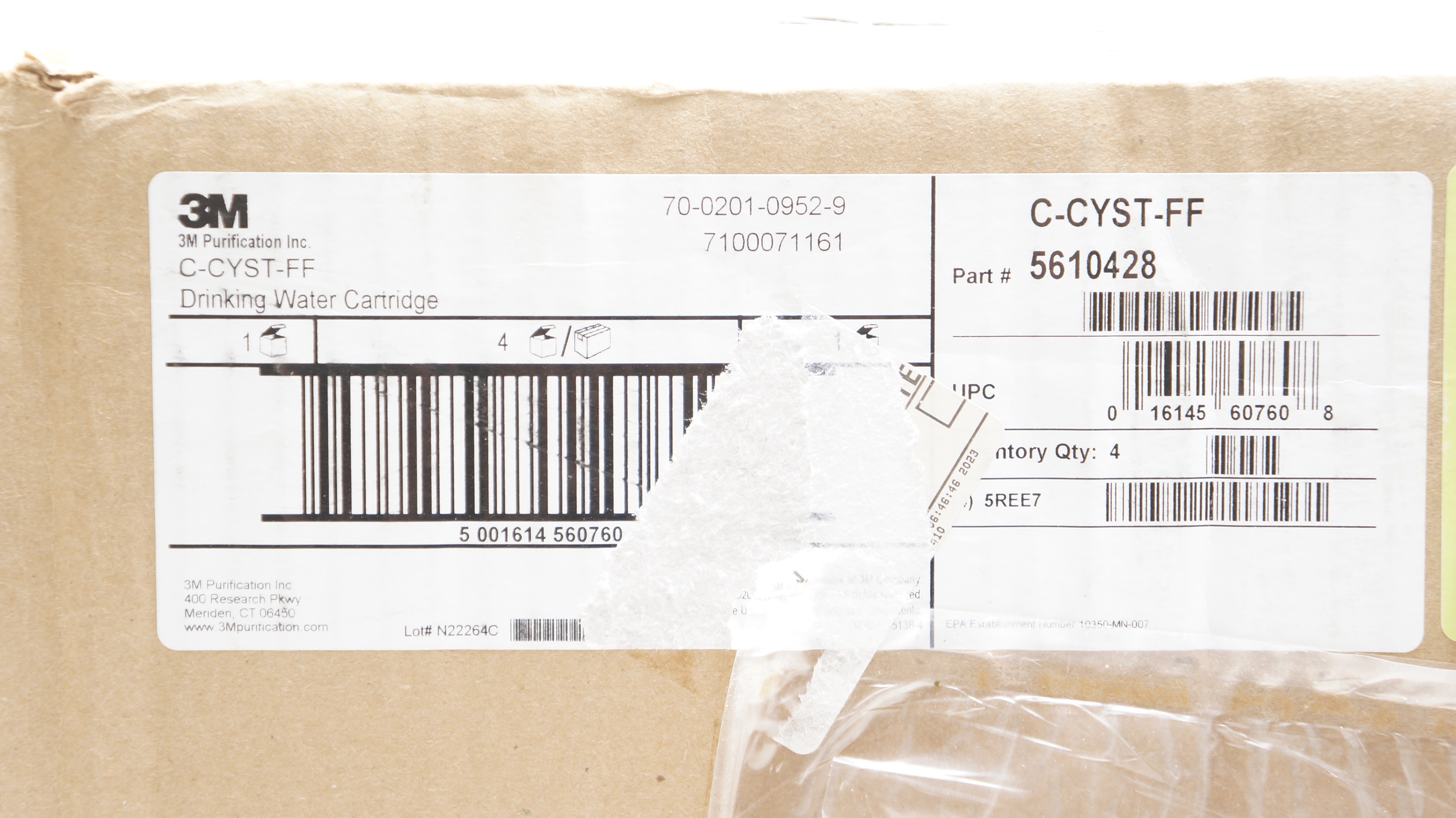 3M C-CYST-FF Drinking Water Cartridge - Case of 4