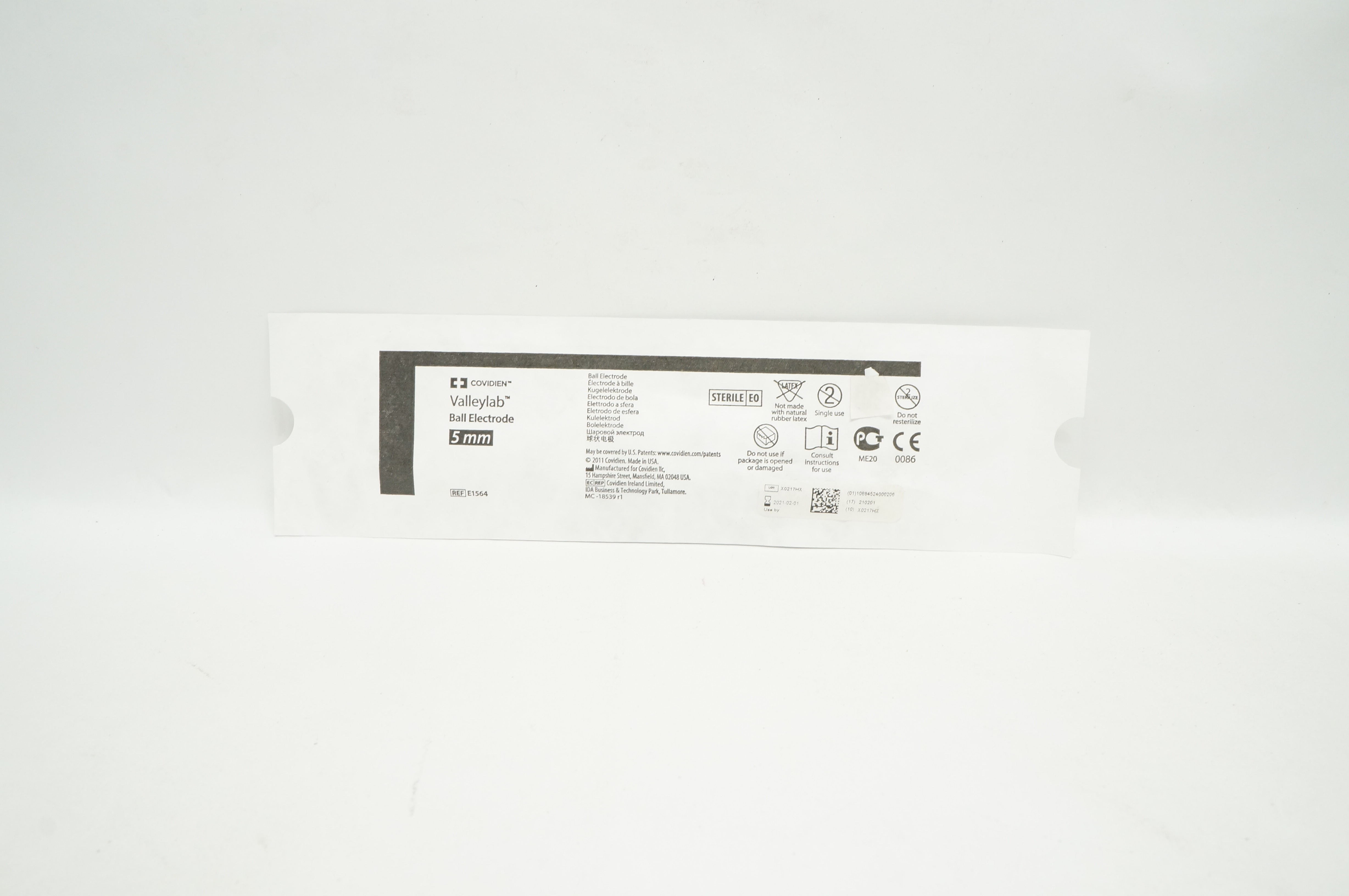 Covidien E1564 Valleylab Ball Electrode 5mm (x)