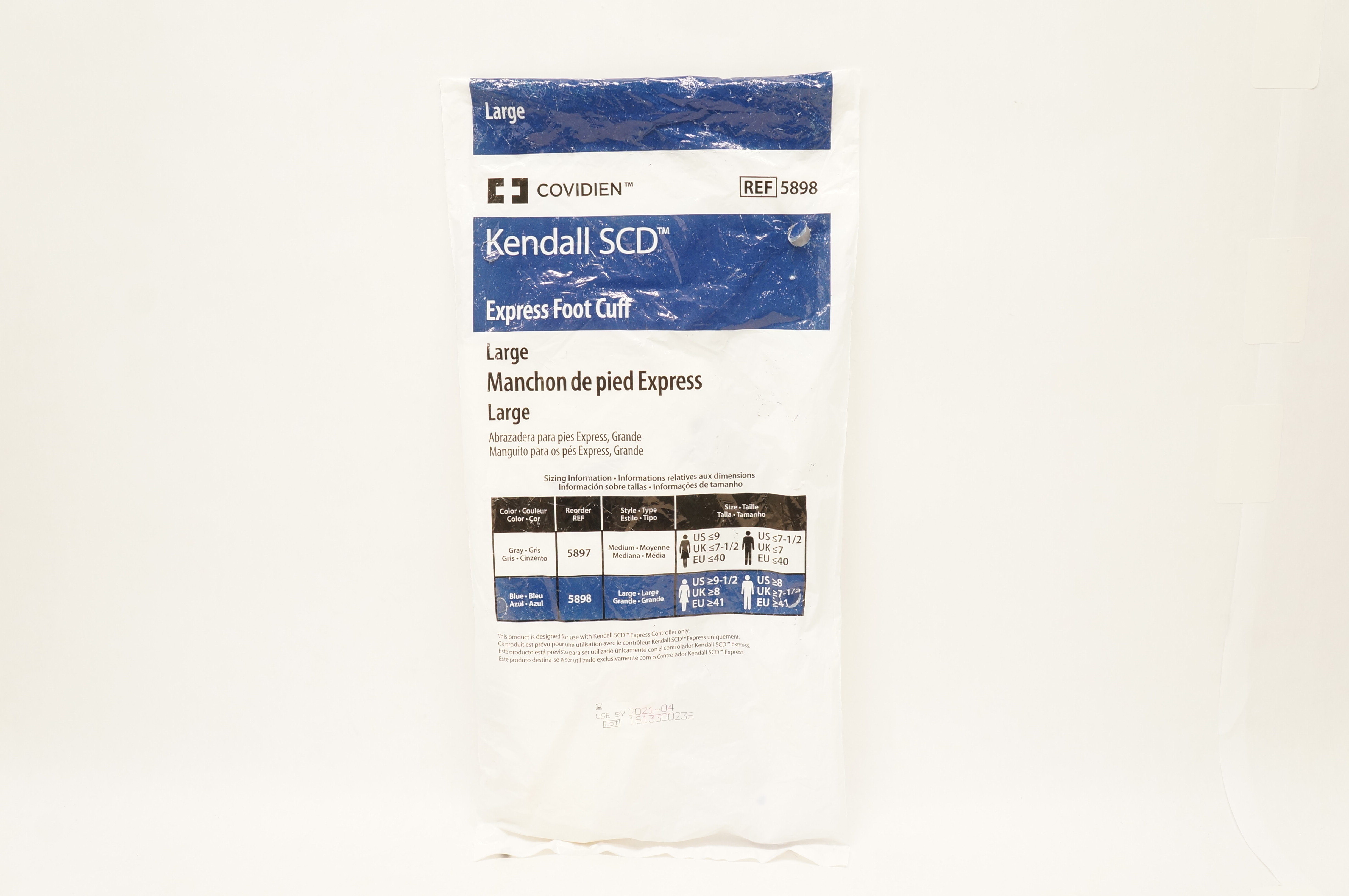 Covidien 5898 Kendall SCD Express Foot Cuff Large (x)