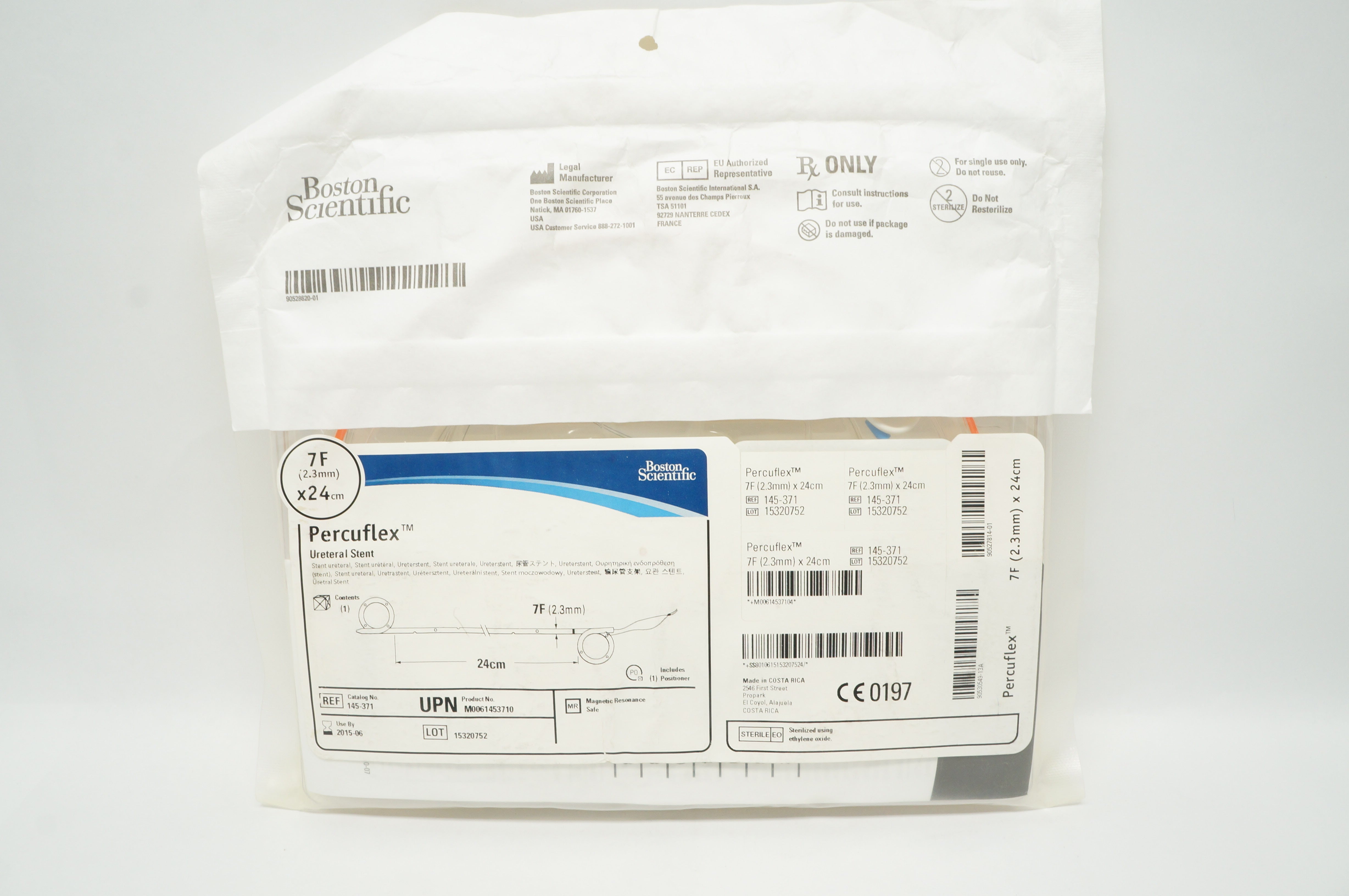 Boston Scientific 145-371 Percuflex Ureteral Stent 7F x 24cm (x)