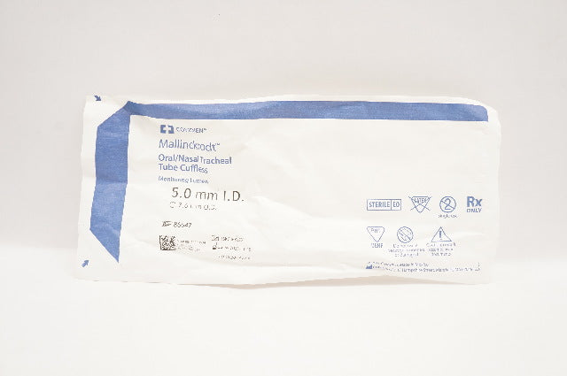 Covidien 86647 Mallinckrodt Oral/Nasal Tracheal Tube Cuffless 5.0mm x 7.6mm (x)