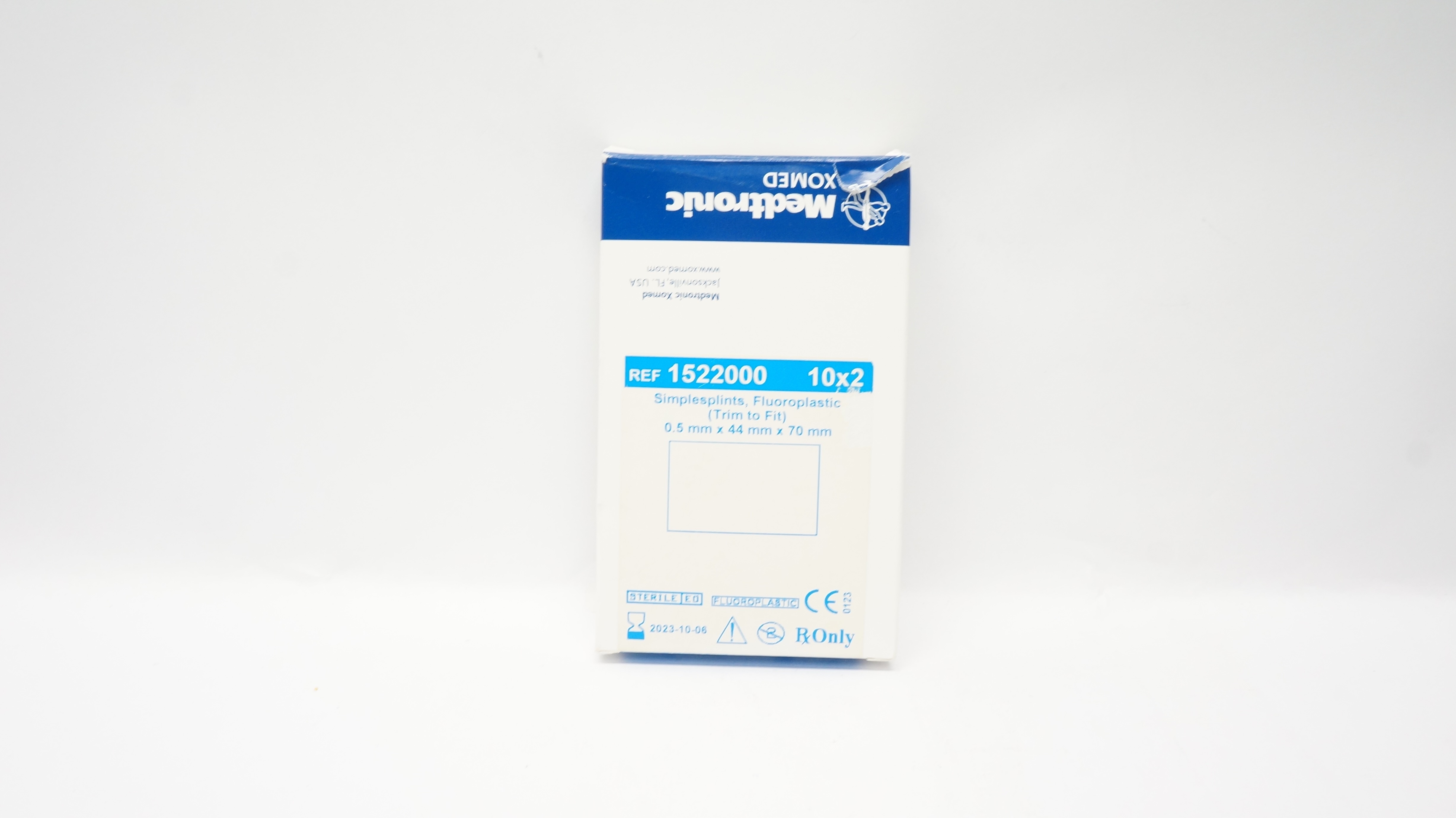 Medtronic 1522000 Simplesplints, Fluoroplastic 0.5 x 44 x 70mm (x) - Box of 20