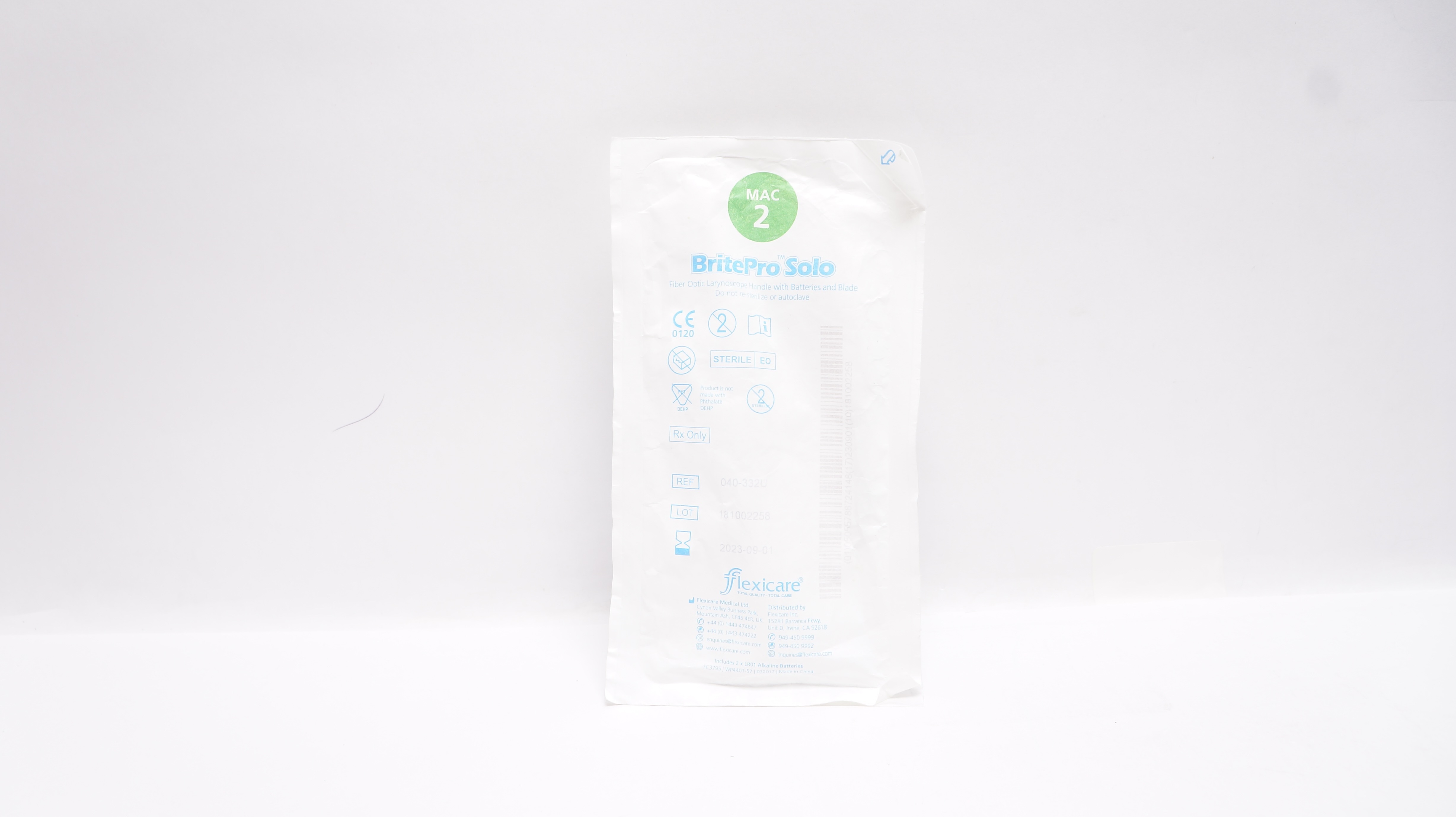 Flexicare 040-332U Britepro Solo + Briteblade Pro Mac 2 (x)