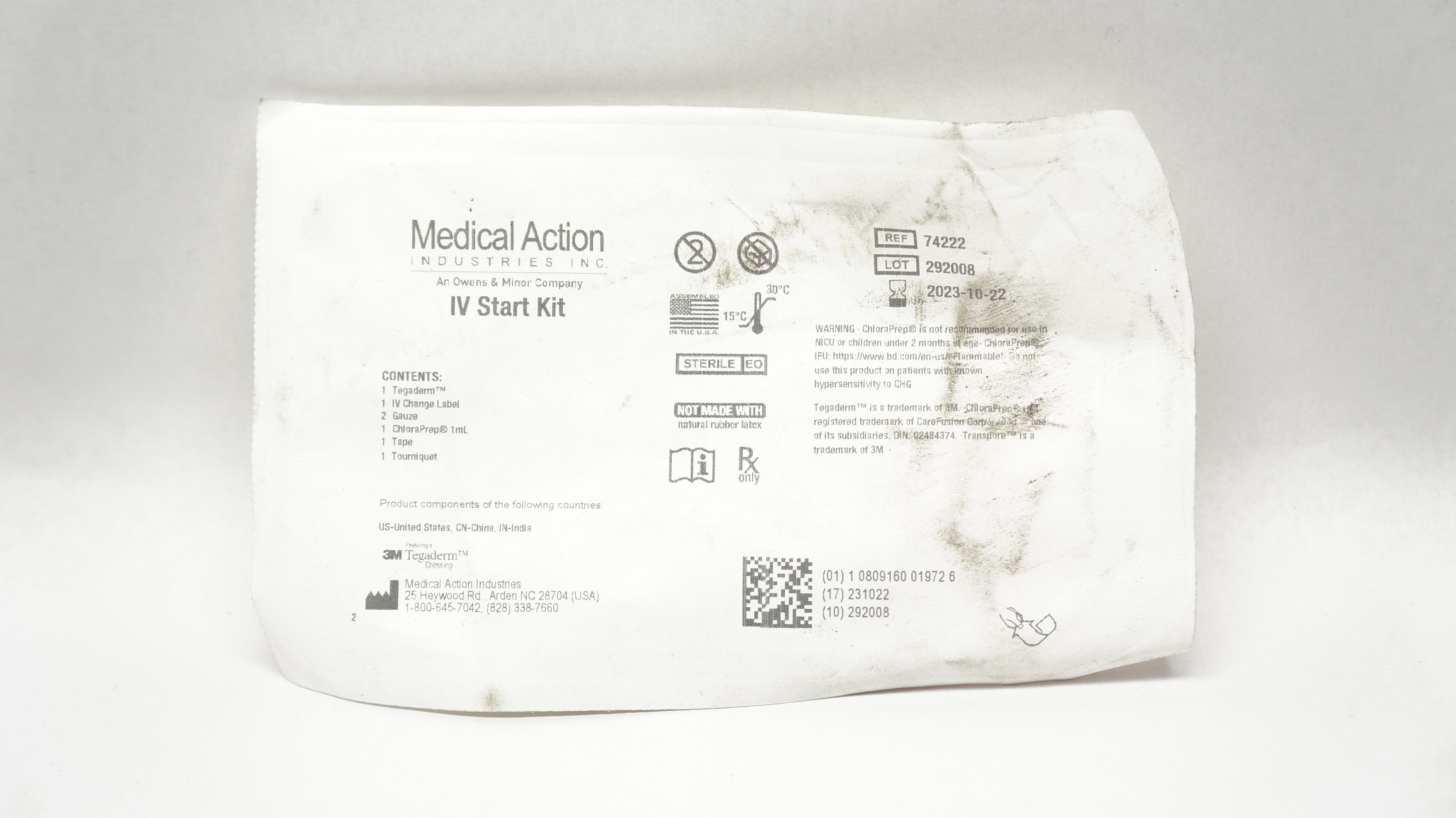 Medical Action 74222 3M Tegaderm IV Start Kit
