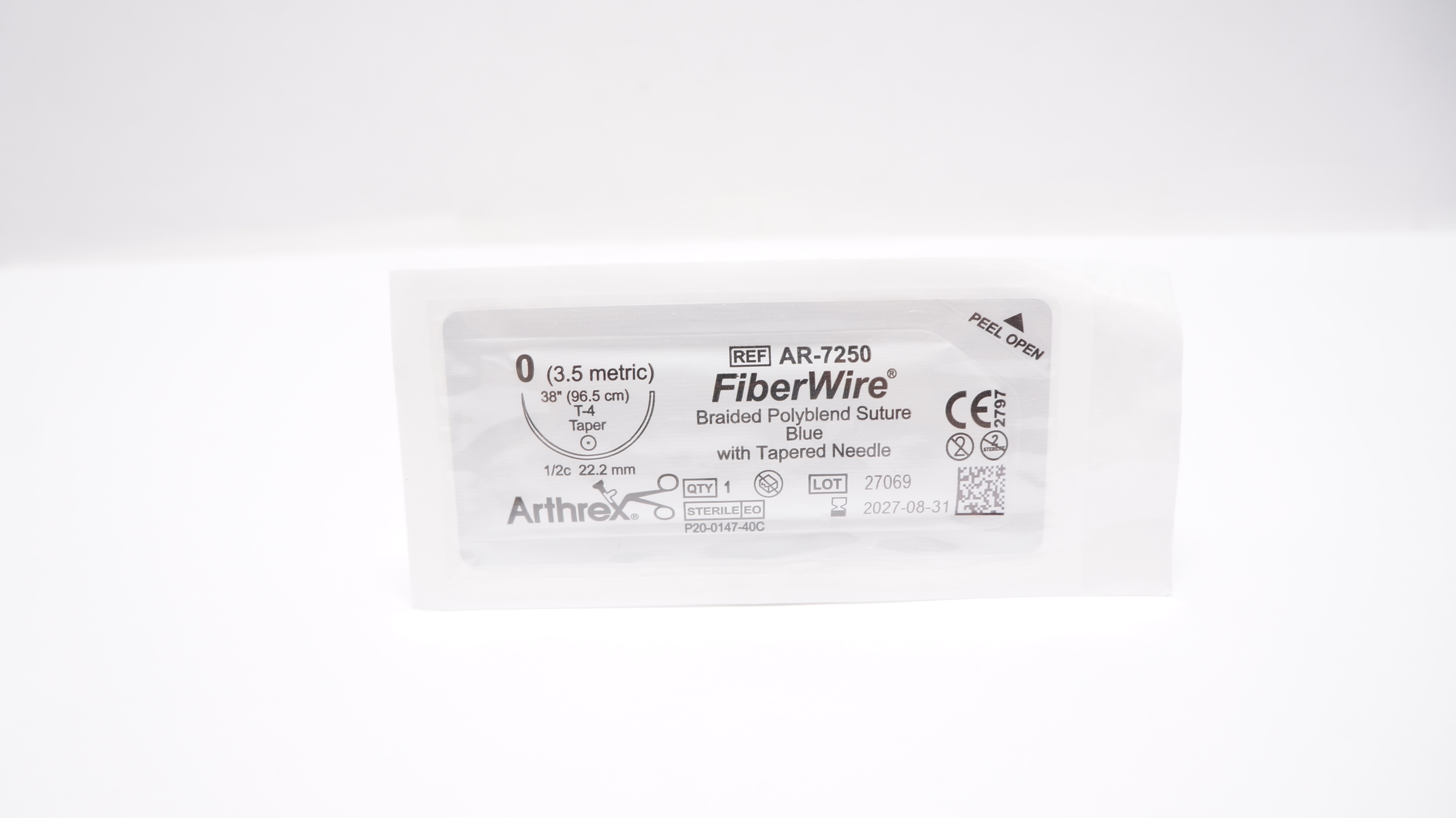 Arthrex AR-7250 0 FiberWire Braided Polyblend Stre T-4 1/2c 22.2mm ...