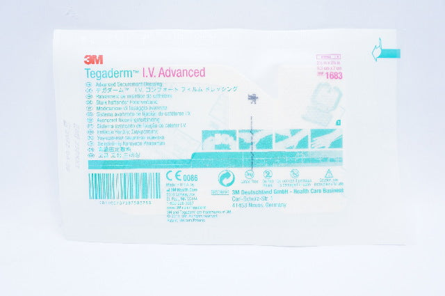 3M 1683 Tegaderm IV Advanced Securement Dressing Film 2-1/2 x 2-3/4inch