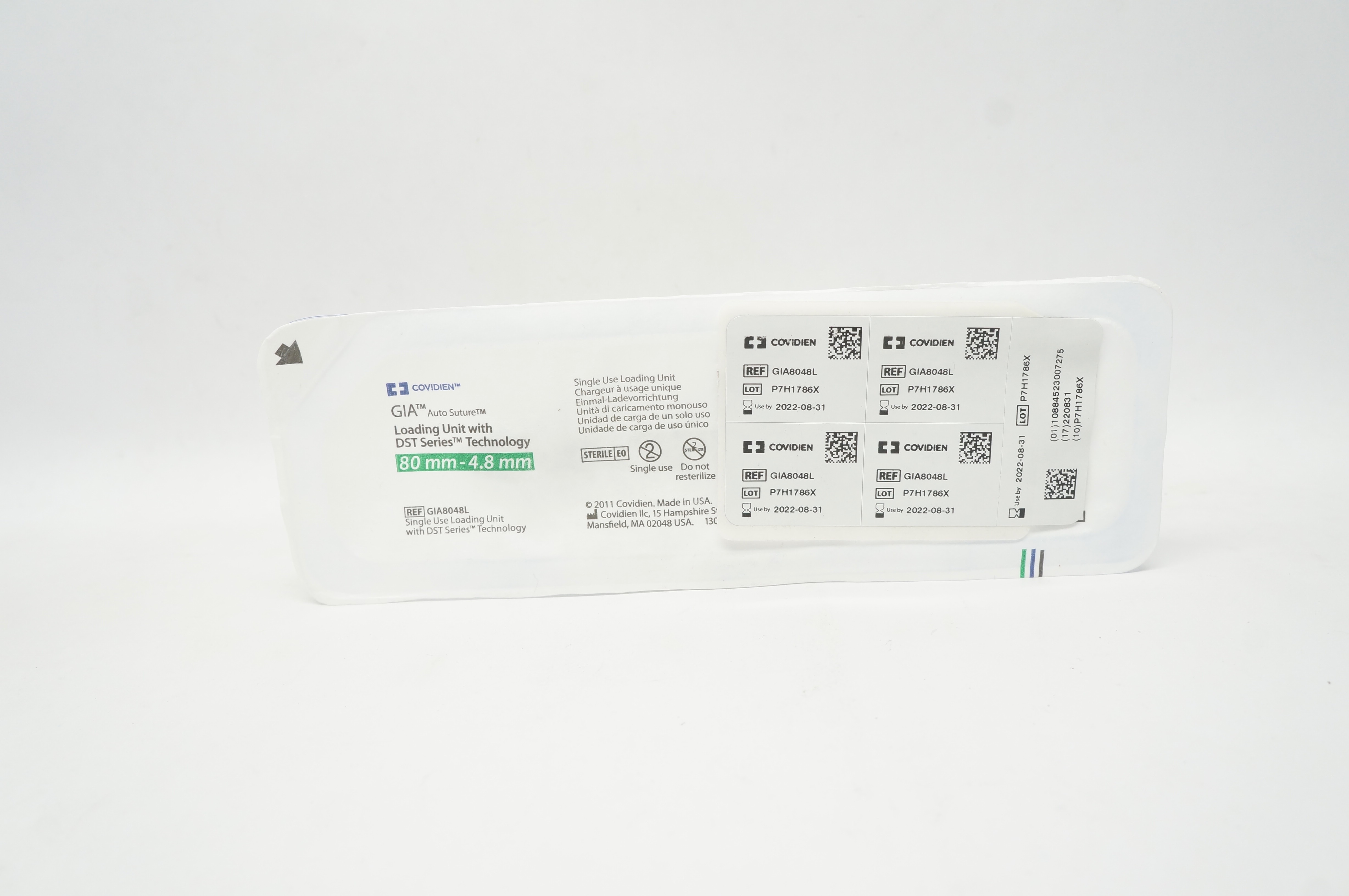 Covidien GIA8048L GIA Loading Unit with DST Series 80mm - 4.8mm