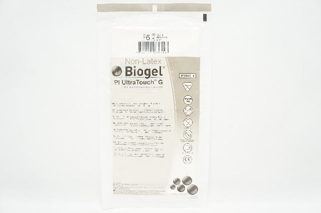 Molnlycke 42160 Biogel Pl UltraTouch G Synthetic Surgical Gloves, Size 6 (x)