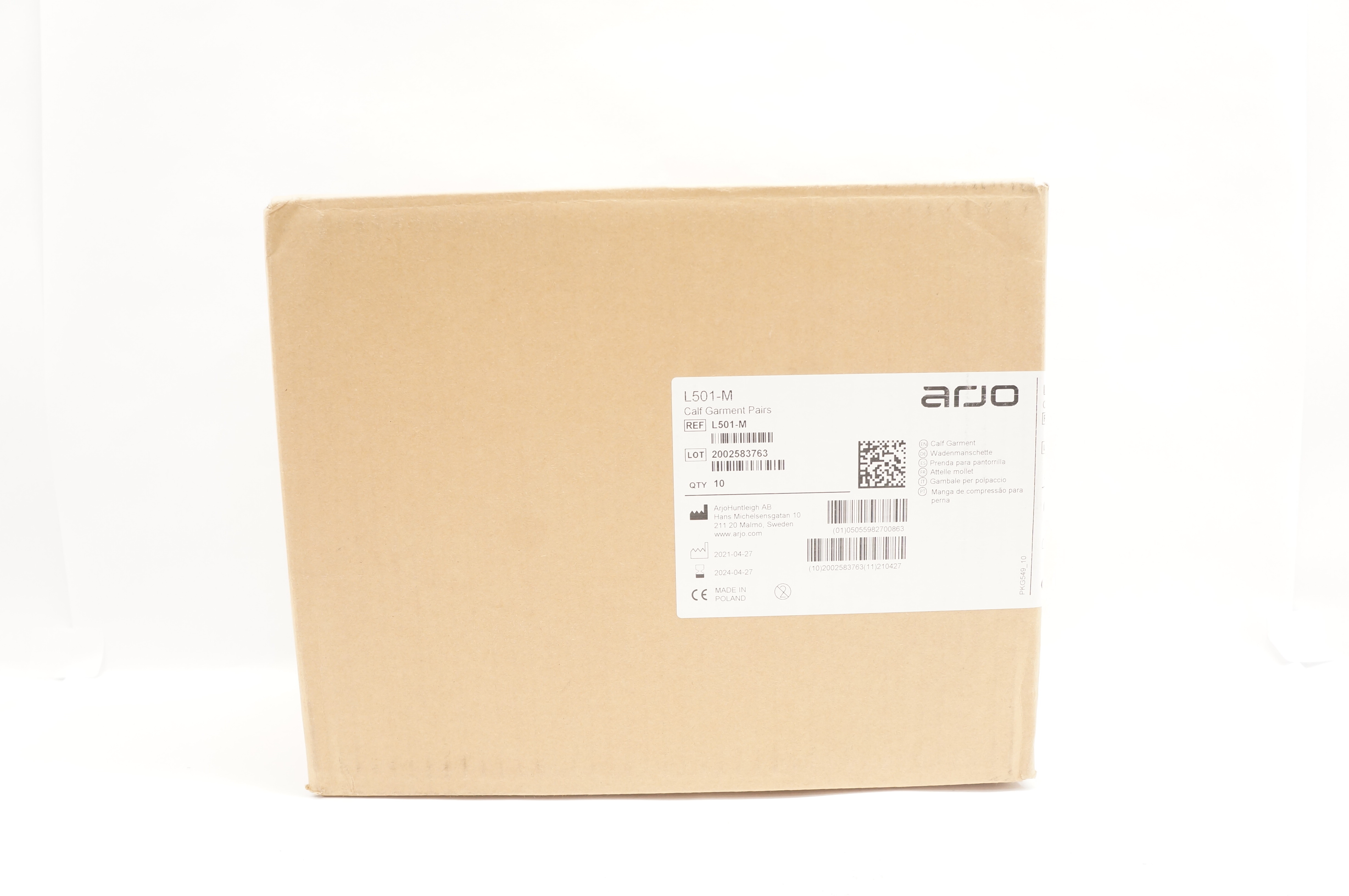 ArjoHuntleigh L501-M Calf Garment Pairs - Box of 10