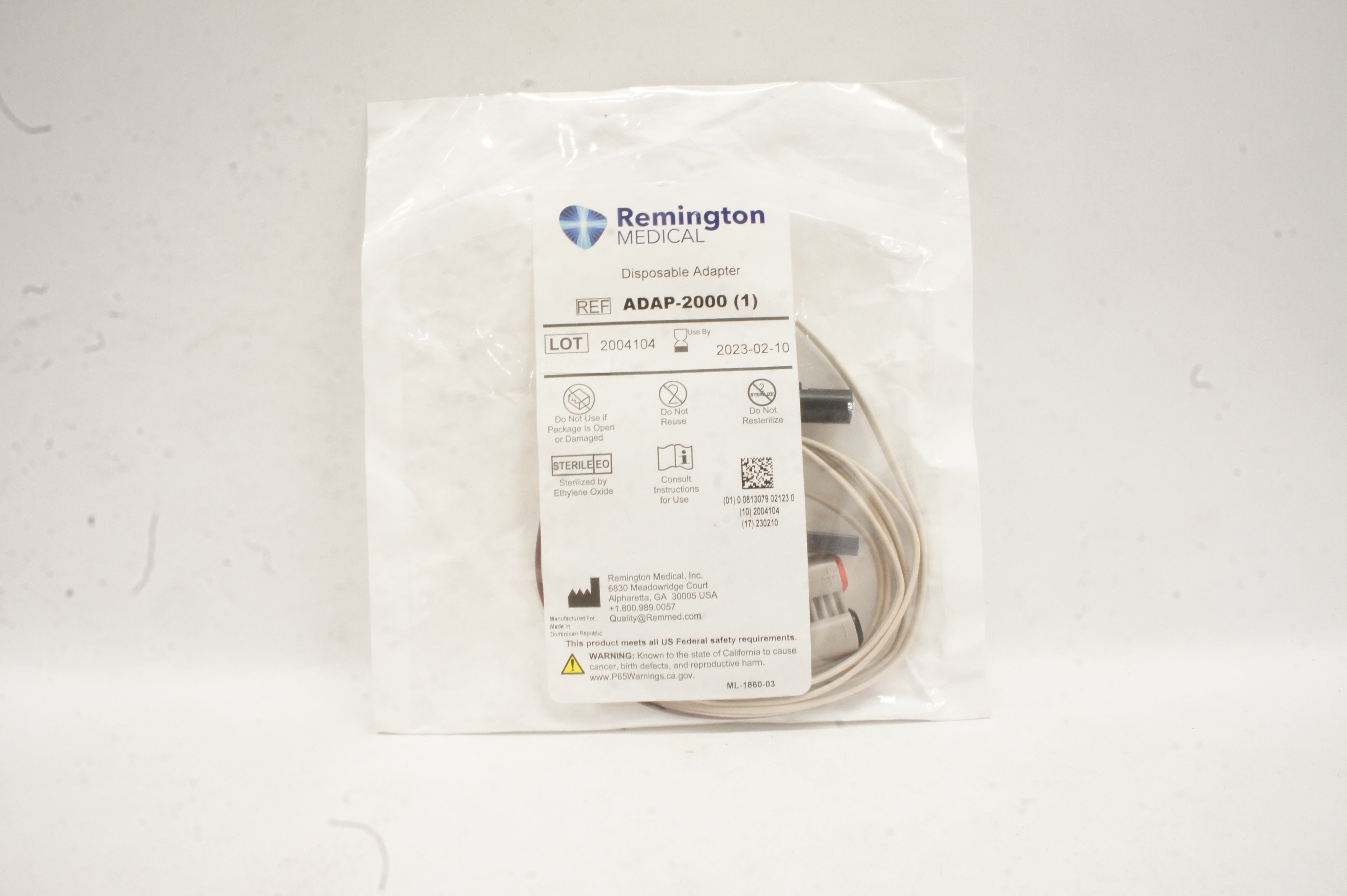 Remington Medical ADAP-2000 Disposable Adapter