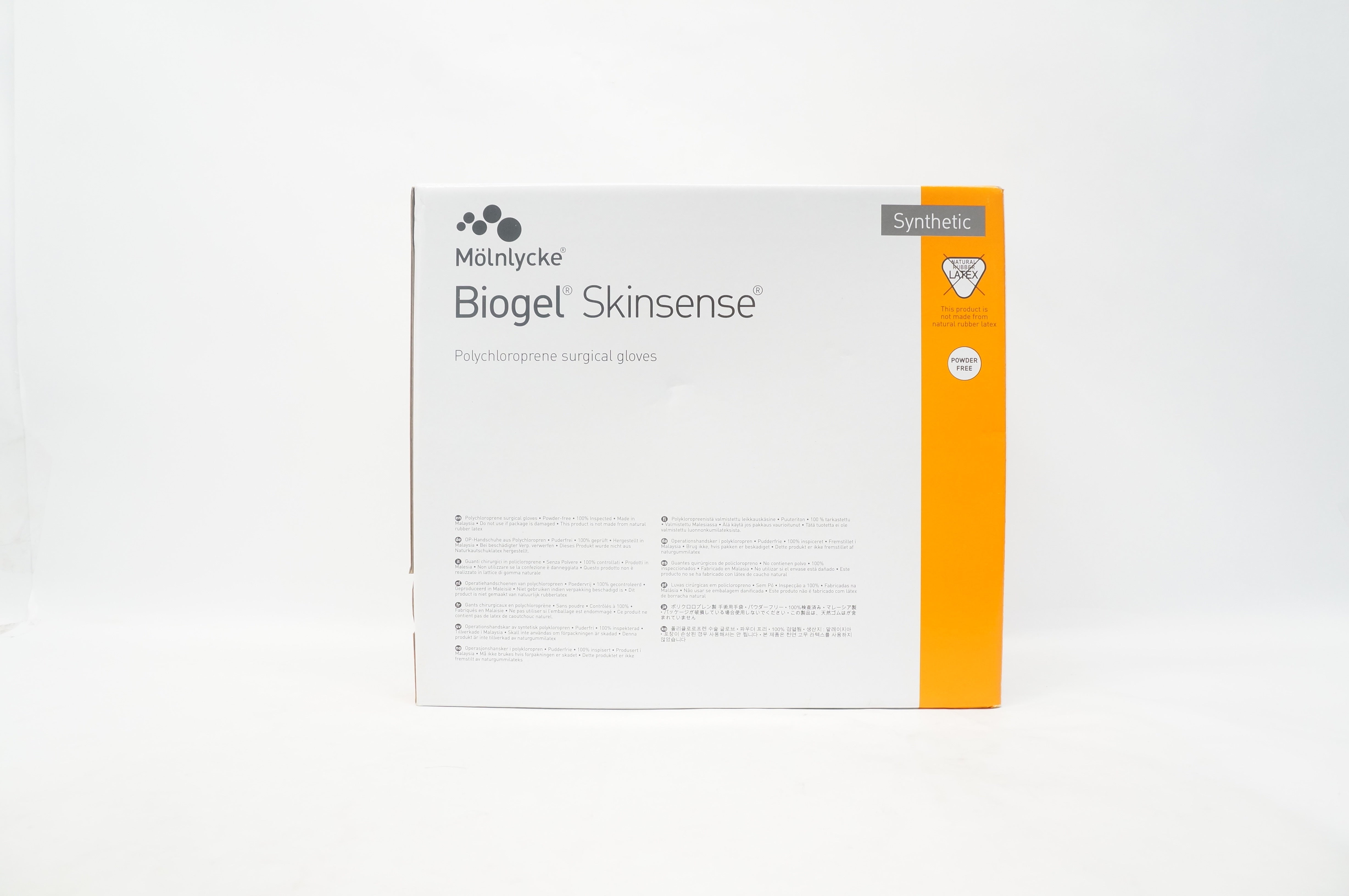 Molnlycke 31465 Biogel Skinsence Synthetic Surgical Gloves, 61/2 Box
