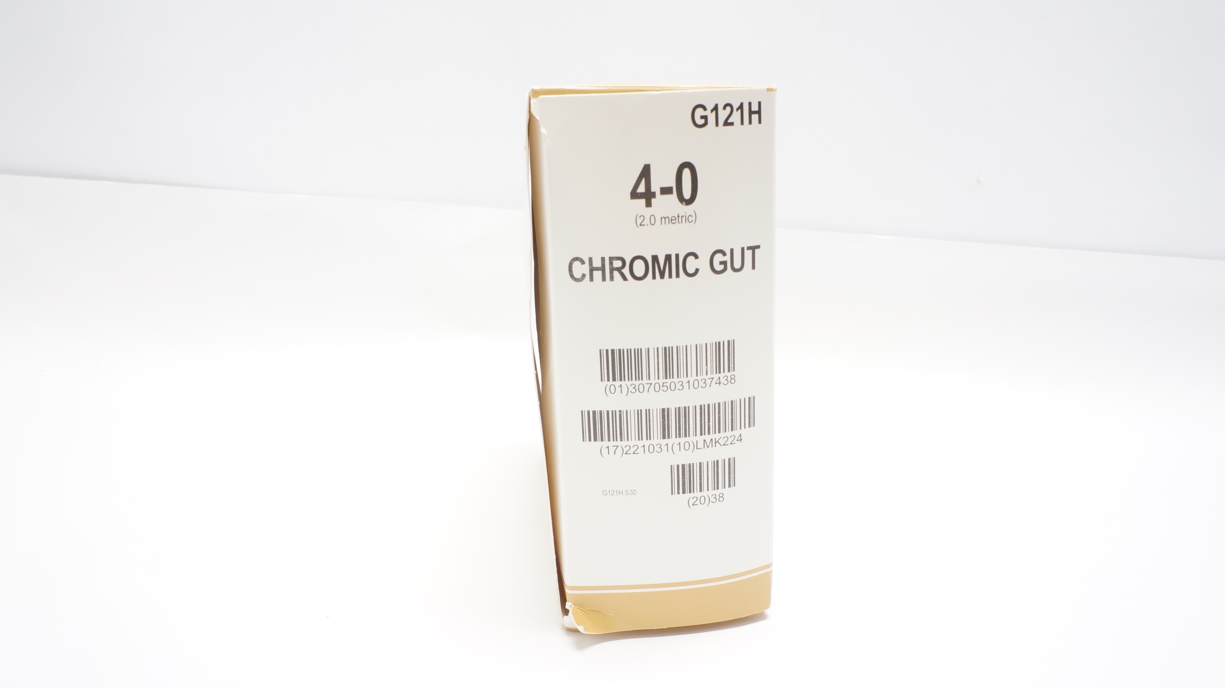 Ethicon G121H 4-0 Chromic Gut Stre SH 26mm 1/2c Taper, 27inch (x) - Box of 35