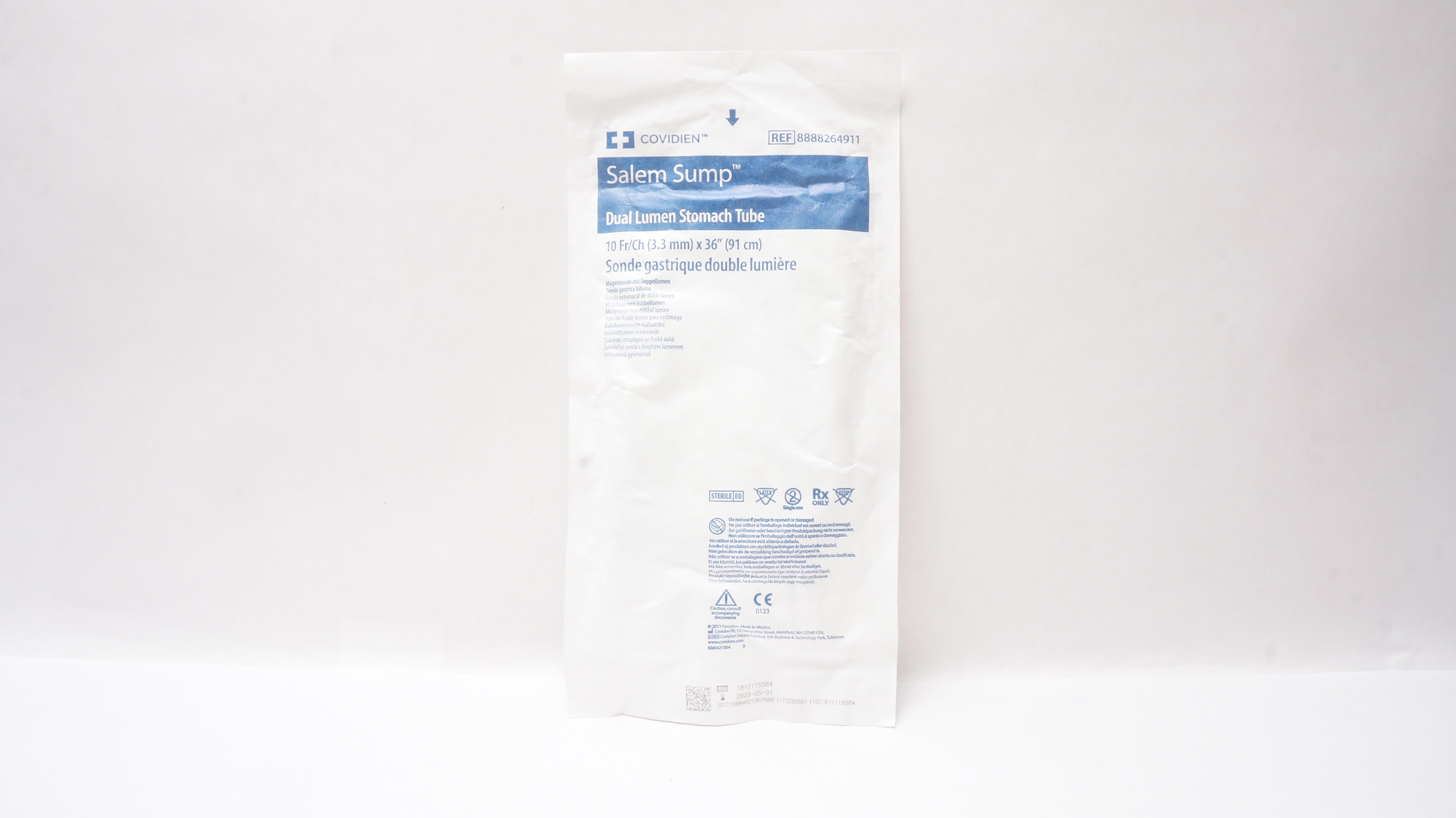 Covidien 8888264911 Salem Sump Dual Lumen Stomach Tube 10Fr/Ch x 36 inch (x)