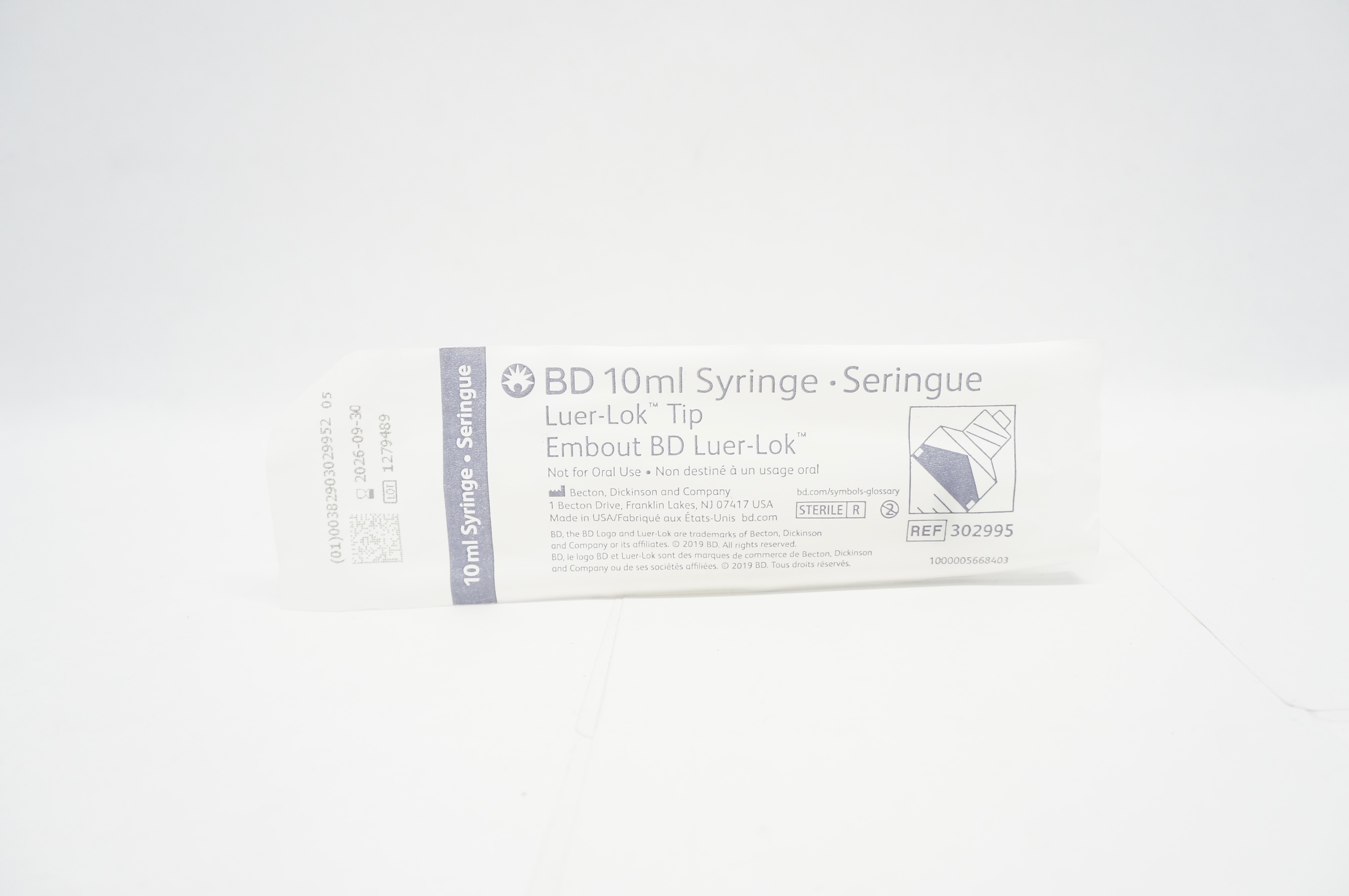 BD 302995 Syringe, Luer-Lok Tip, 10mL