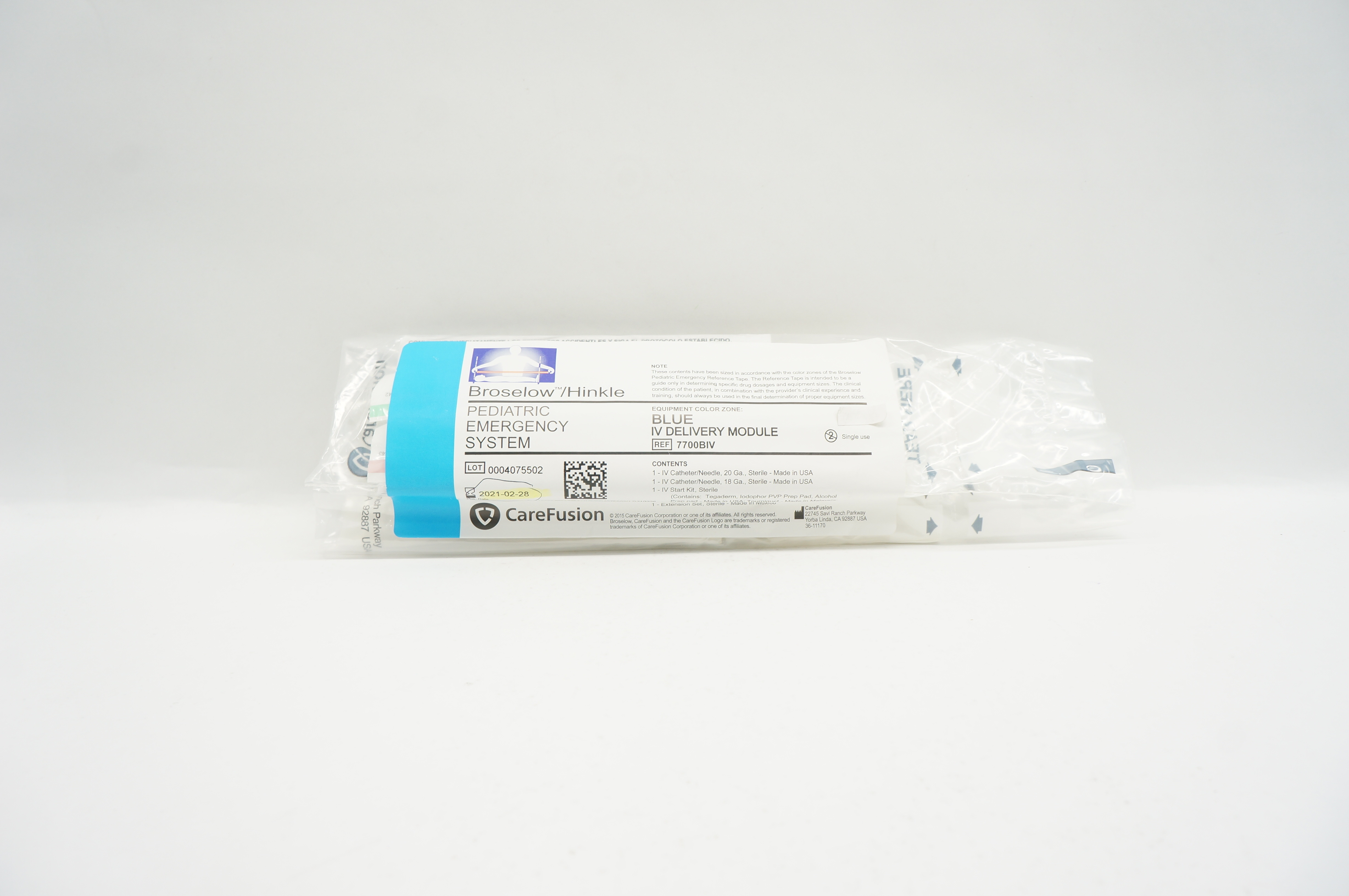 CareFusion 7700BIV Broselow/Hinkle Pediatric Emergency System, Blue (x)
