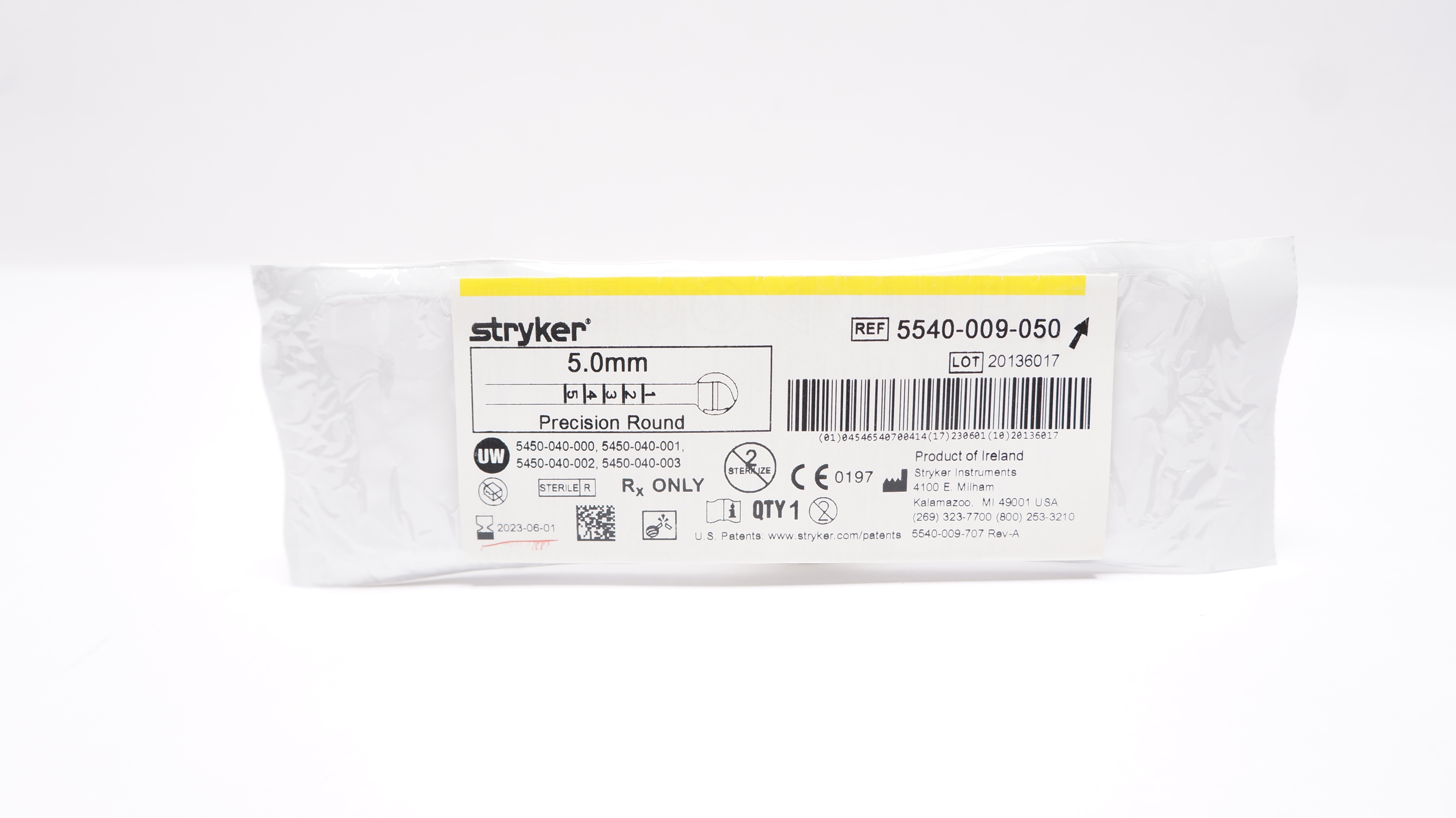 Stryker 5540-009-050 Precision Round 5.0mm (x)
