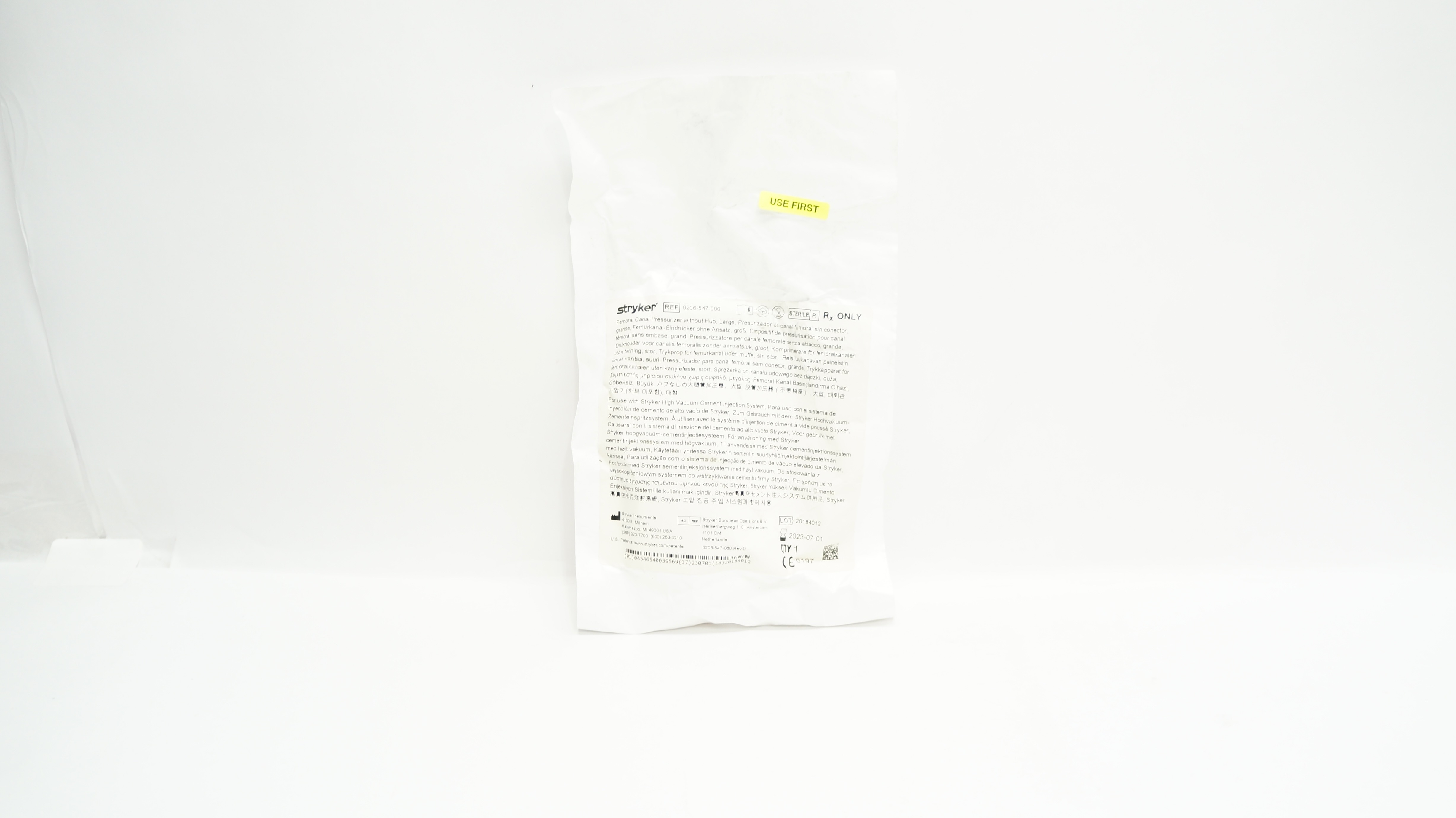 Stryker 0206-547-000 Femoral Canal Pressurizer without Hub, Large (x)