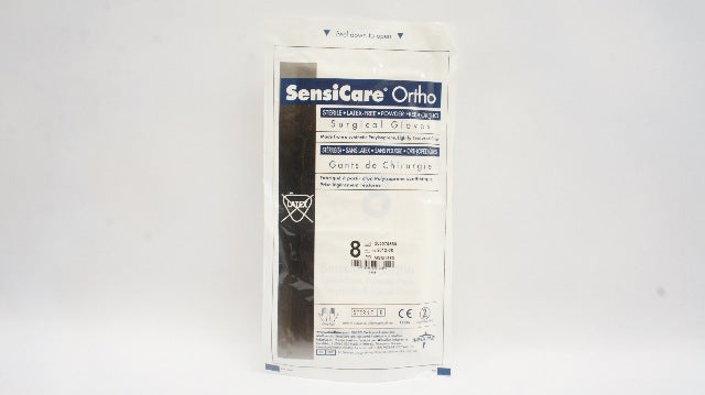 Medline MSG1480 Sensicare Ortho Sterile Latex-Free Surgical Gloves, Size 8 (x)