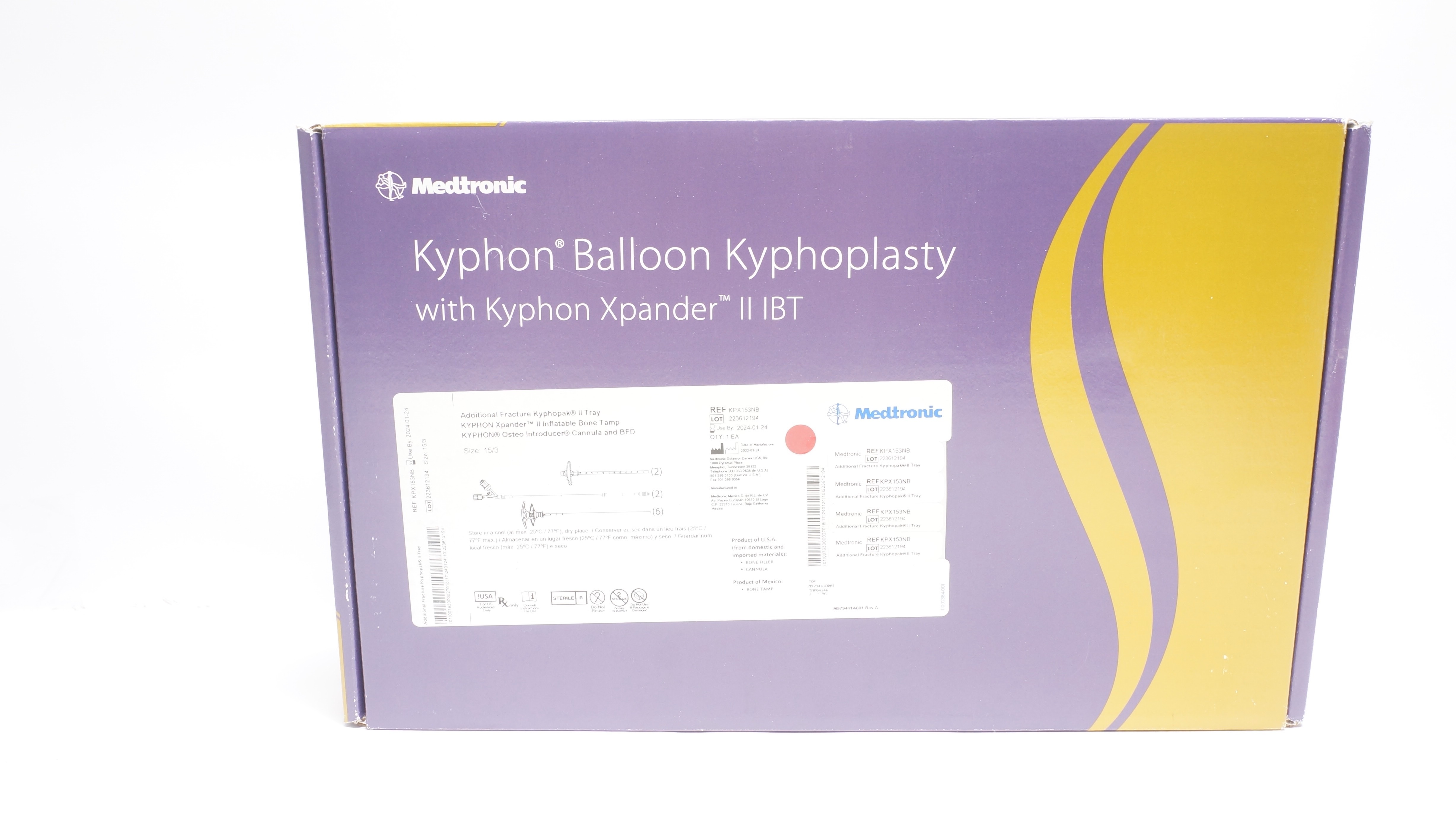 Medtronic KPX153NB Kyphon Balloon Kyphoplasty W/Xpander II IBT (x)