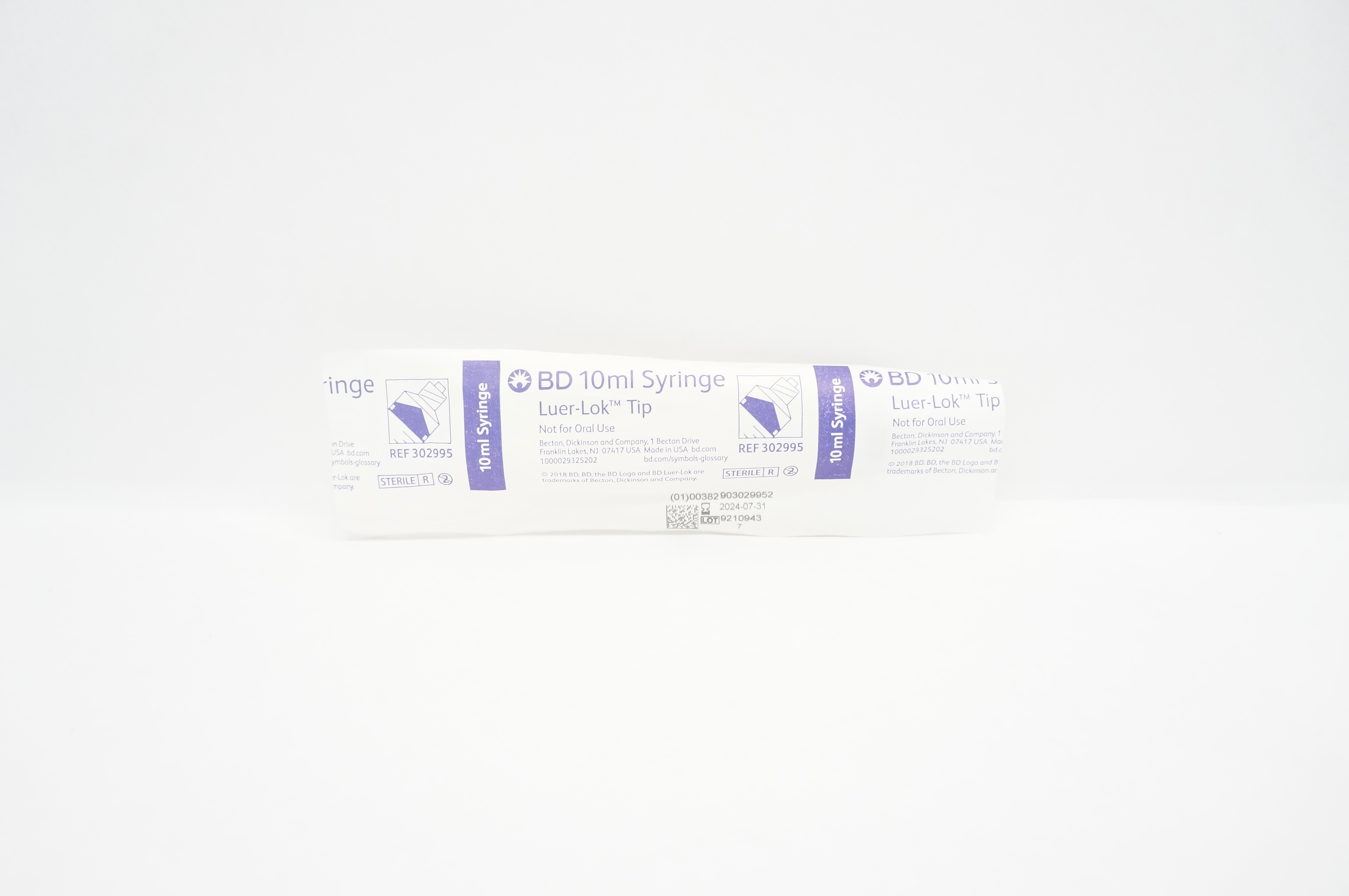 BD 302995 Syringe, Luer-Lok Tip, 10mL