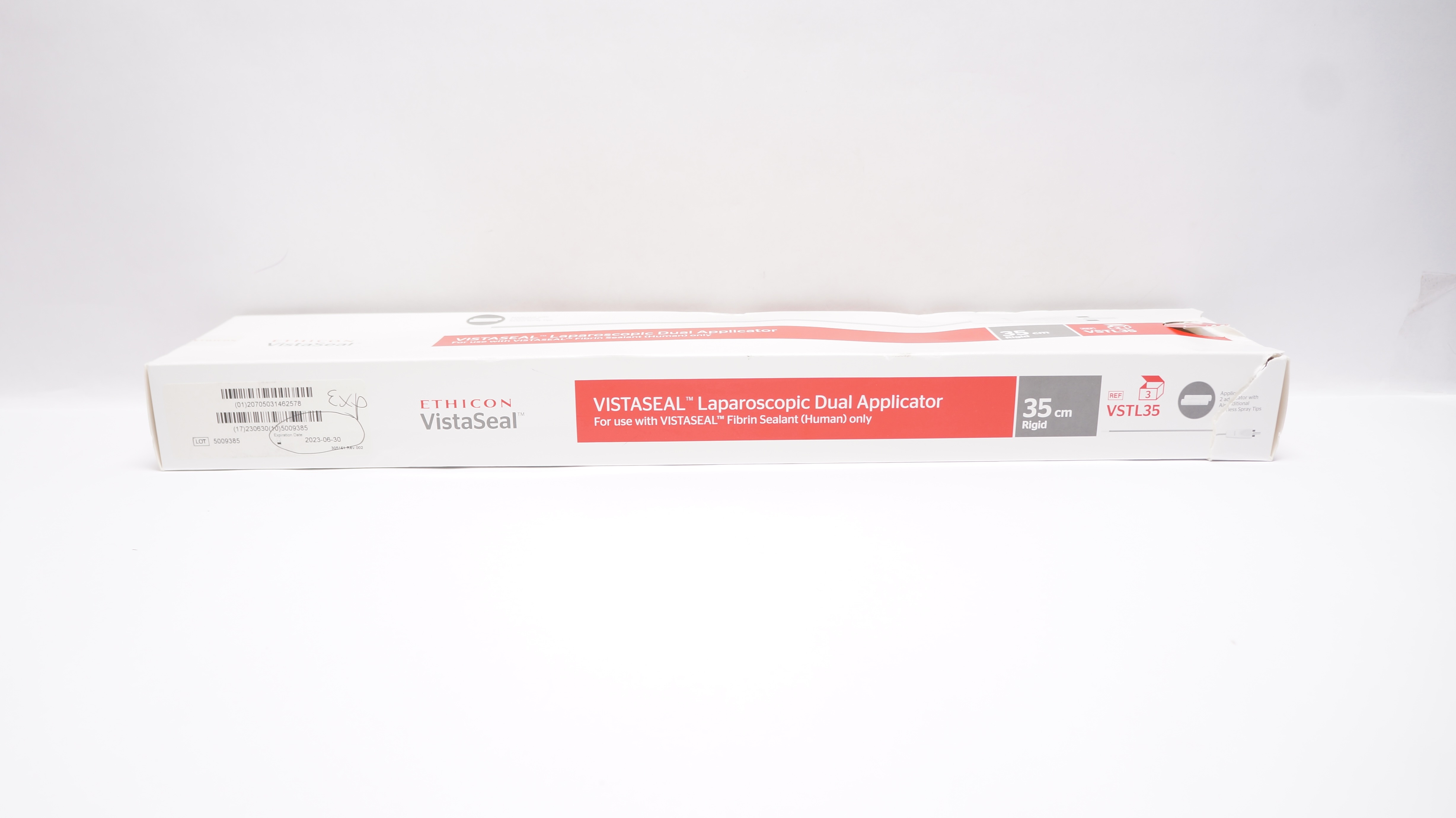 Ethicon VSTL35 VistaSeal Laparoscopic Dual Applicator, Rigid, 35cm