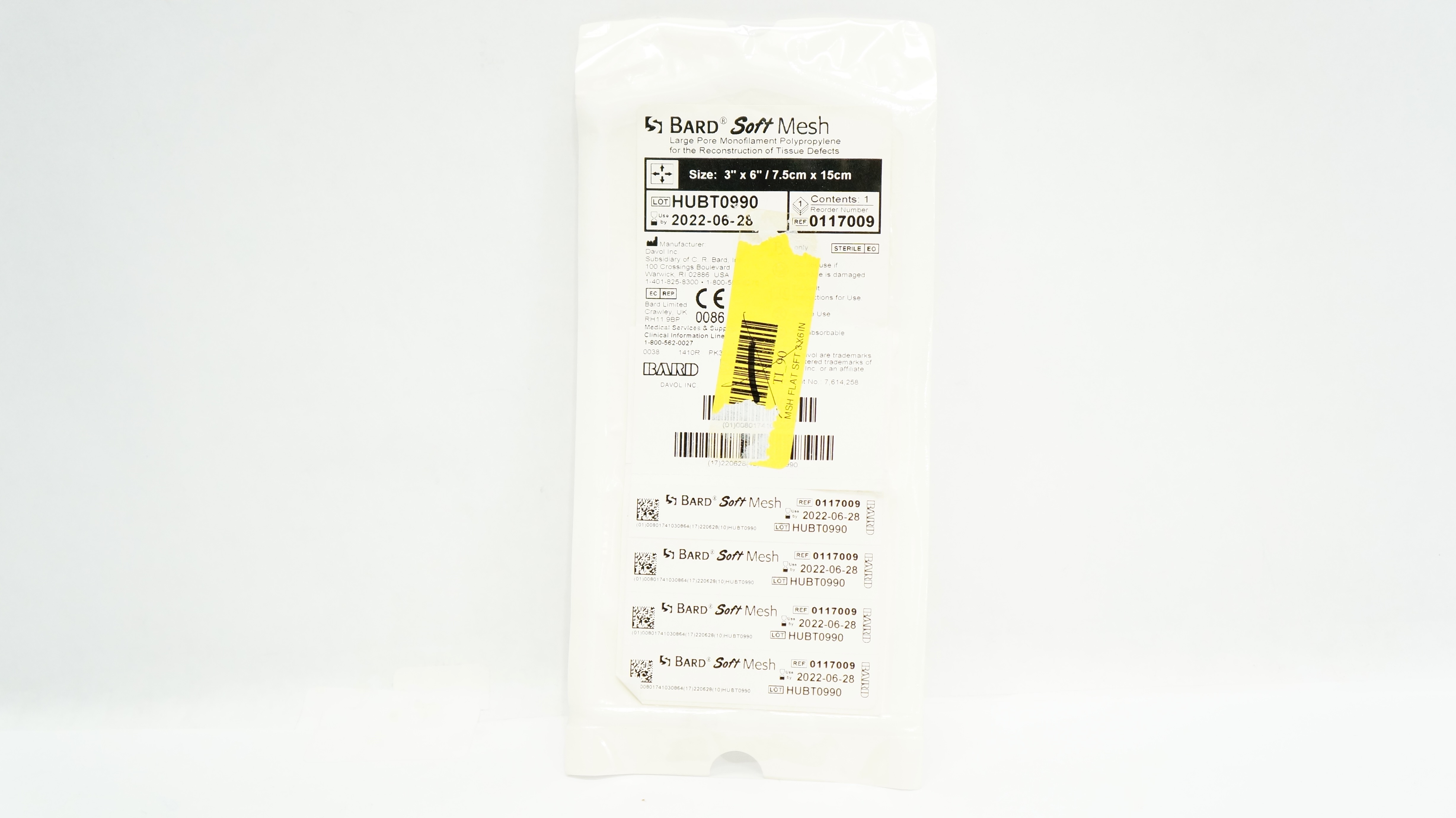 Bard 0117009 Soft Mesh 3inch x 6inch (x)