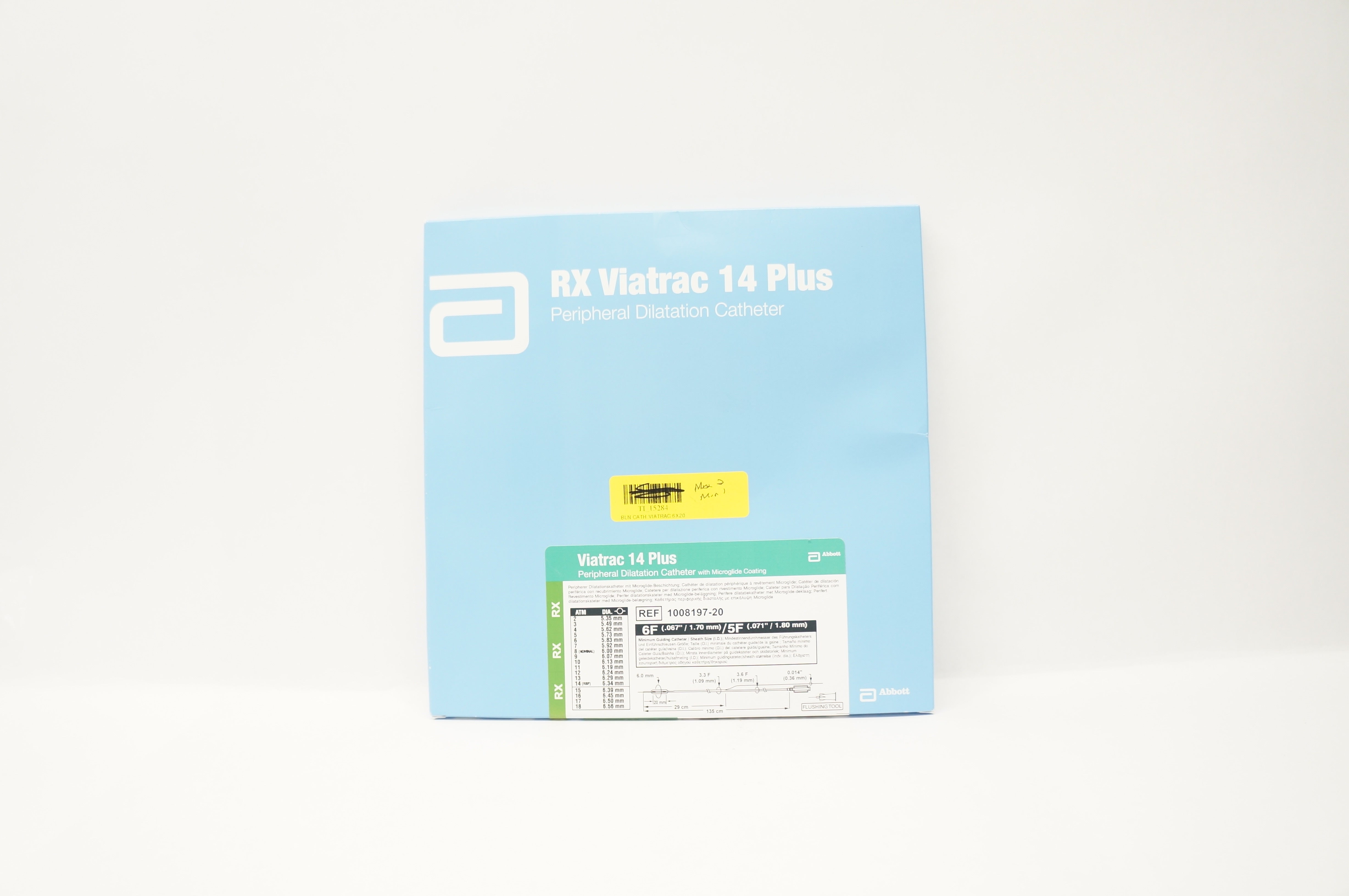 Abbott 100819720 Viatrac 14 Plus Peripheral Dilatation Cath.6F/5F (x)