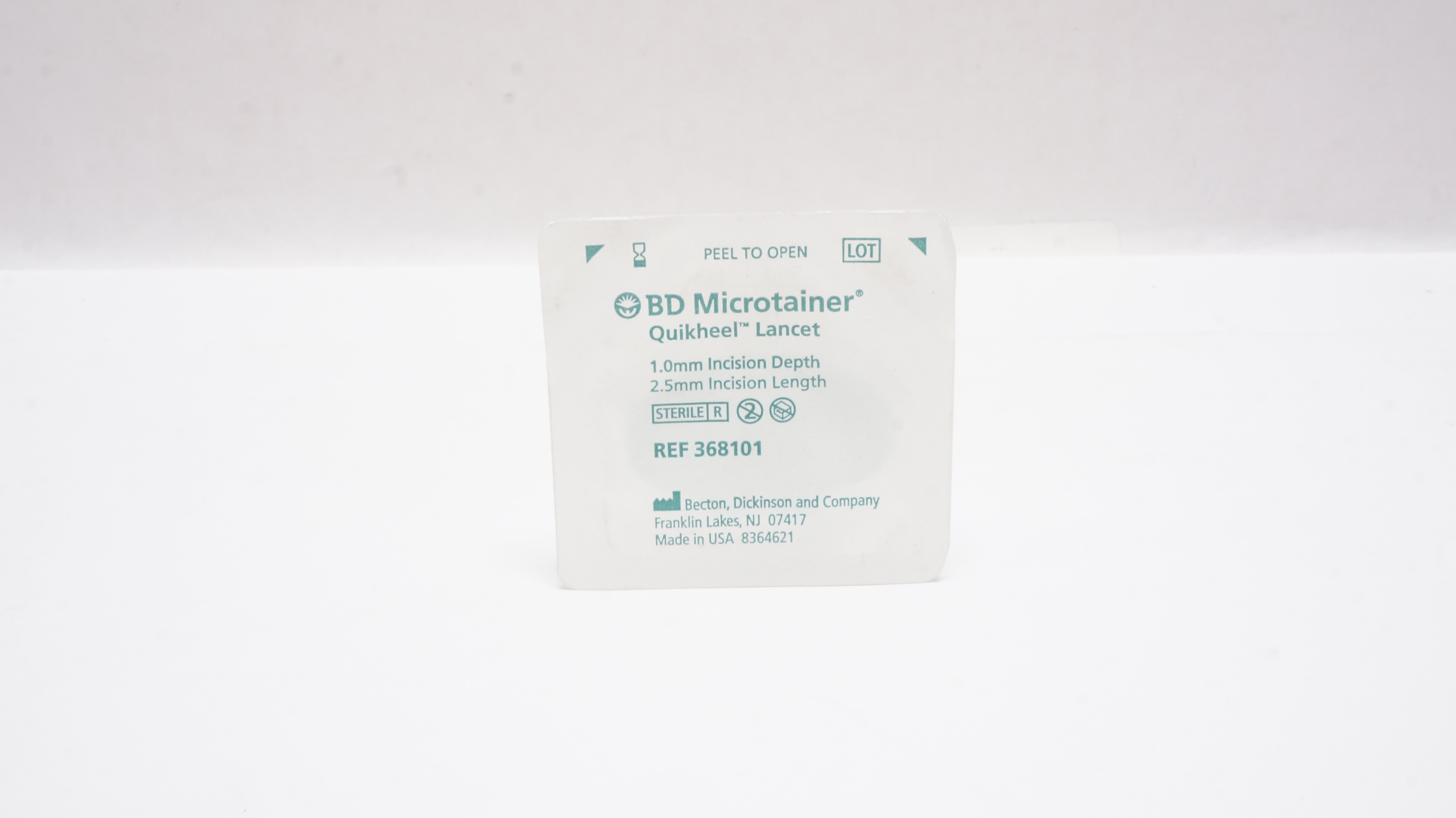 BD 368101 Microtainer Quikheel Lancet 1.0mm x 2.5mm