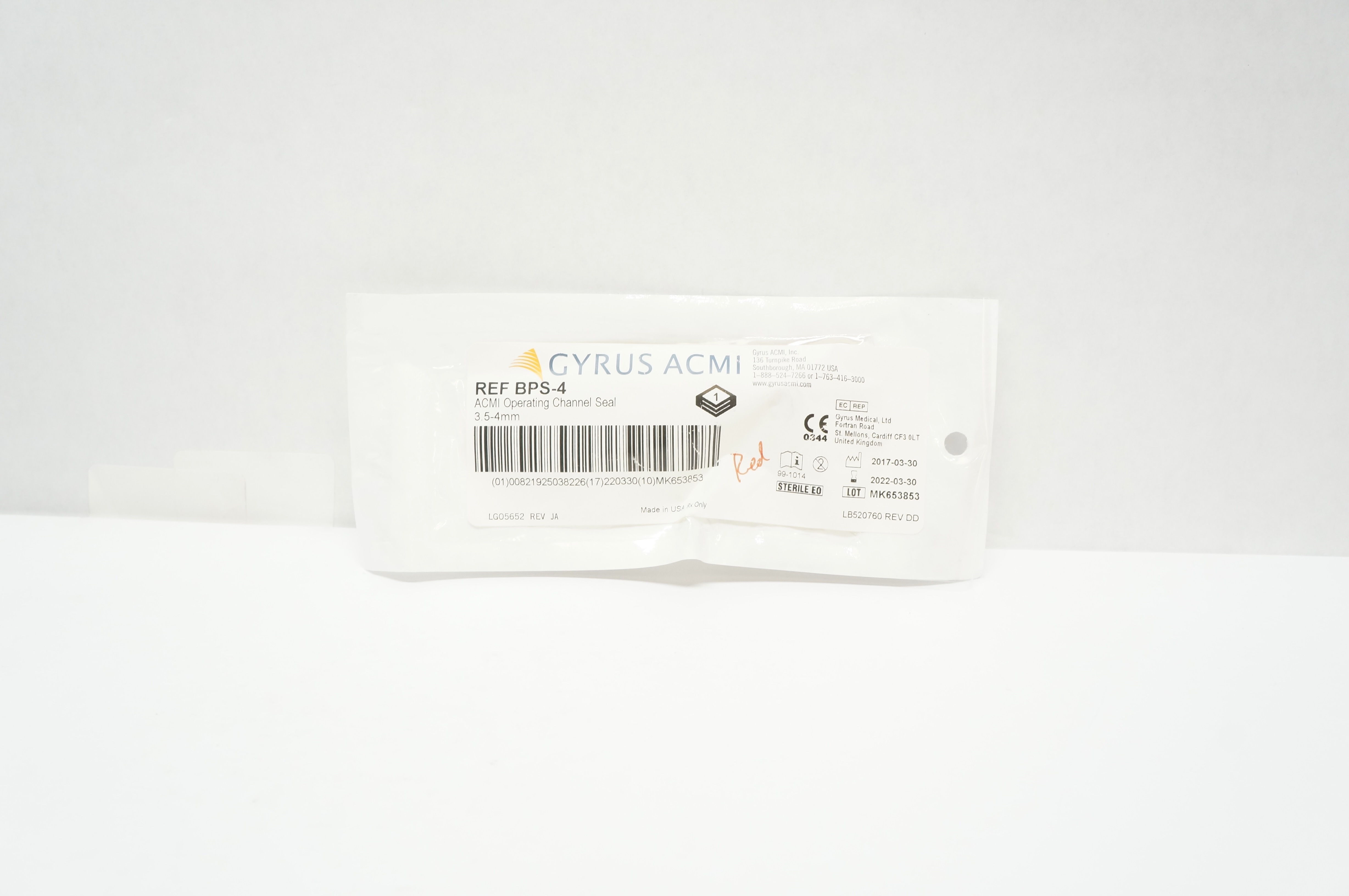 Gyrus ACMI BPS-4 Operating Channel Seal 3.5-4mm (x)