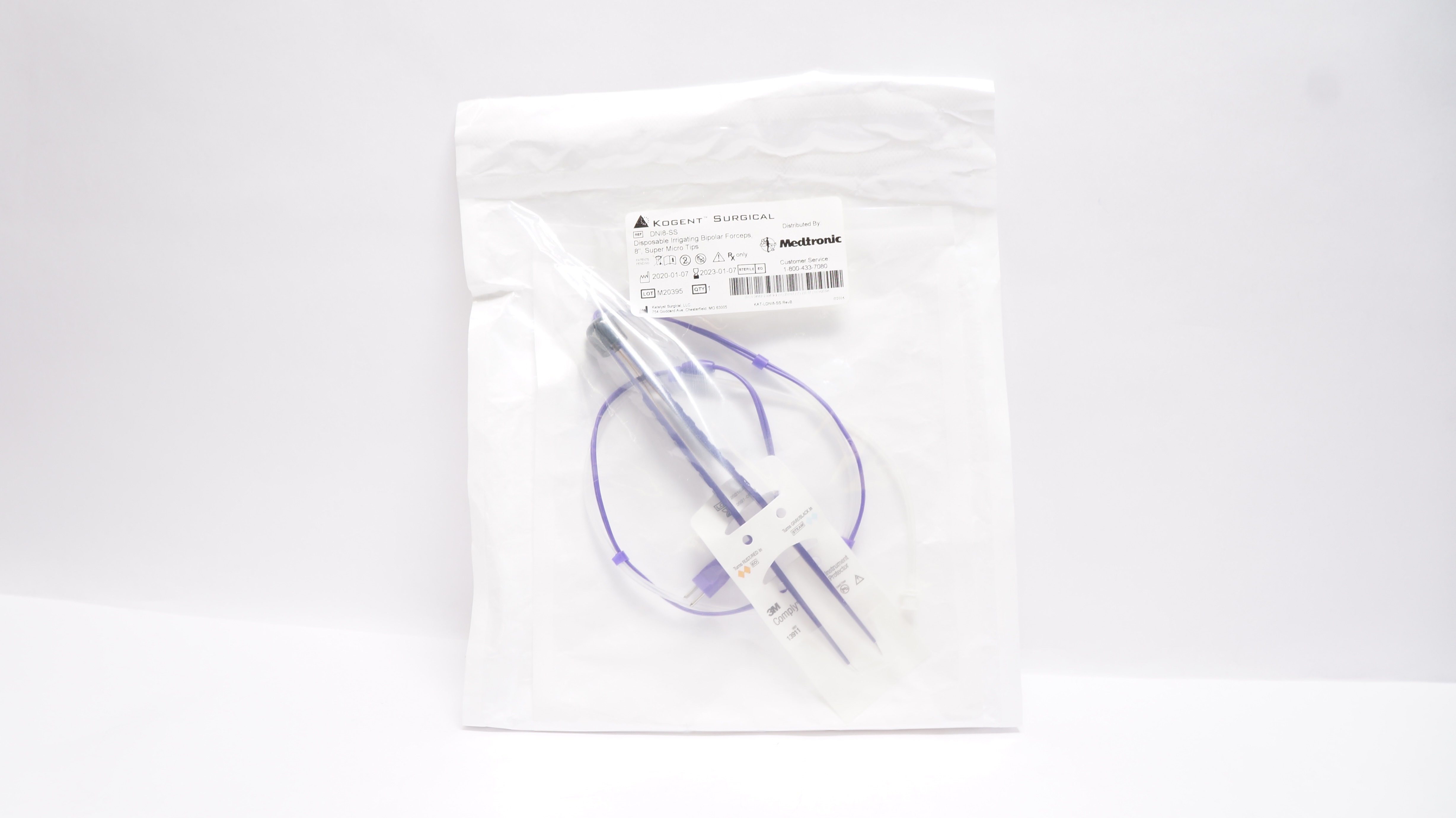 Kogent Surgical DNI8-SS Medtronic  Disposable Irrigating Bipolar Forceps 8In (x)