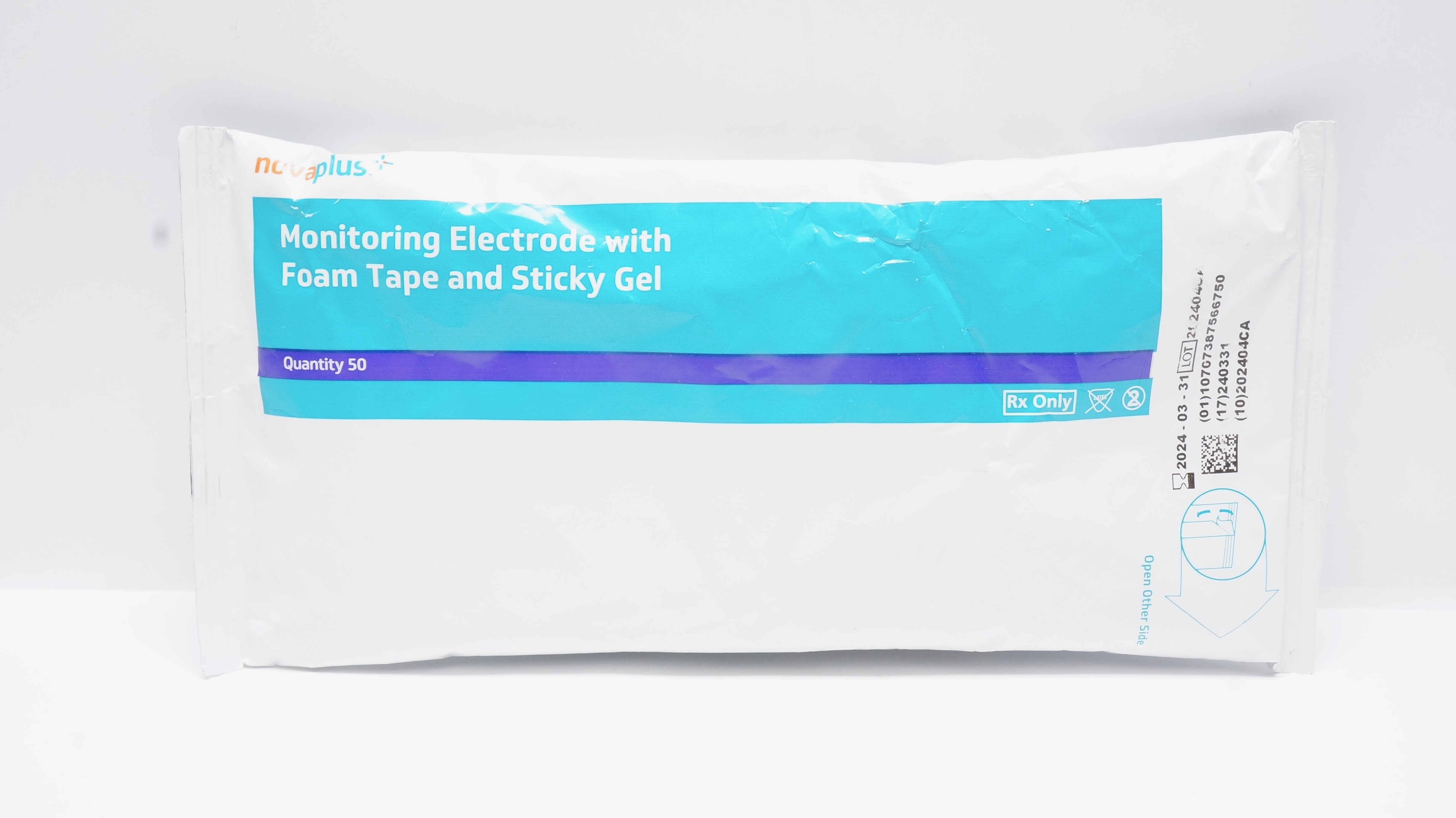 3M NovaPlus Monitoring Electrode With Foam Tape and Sticky Gel (x)