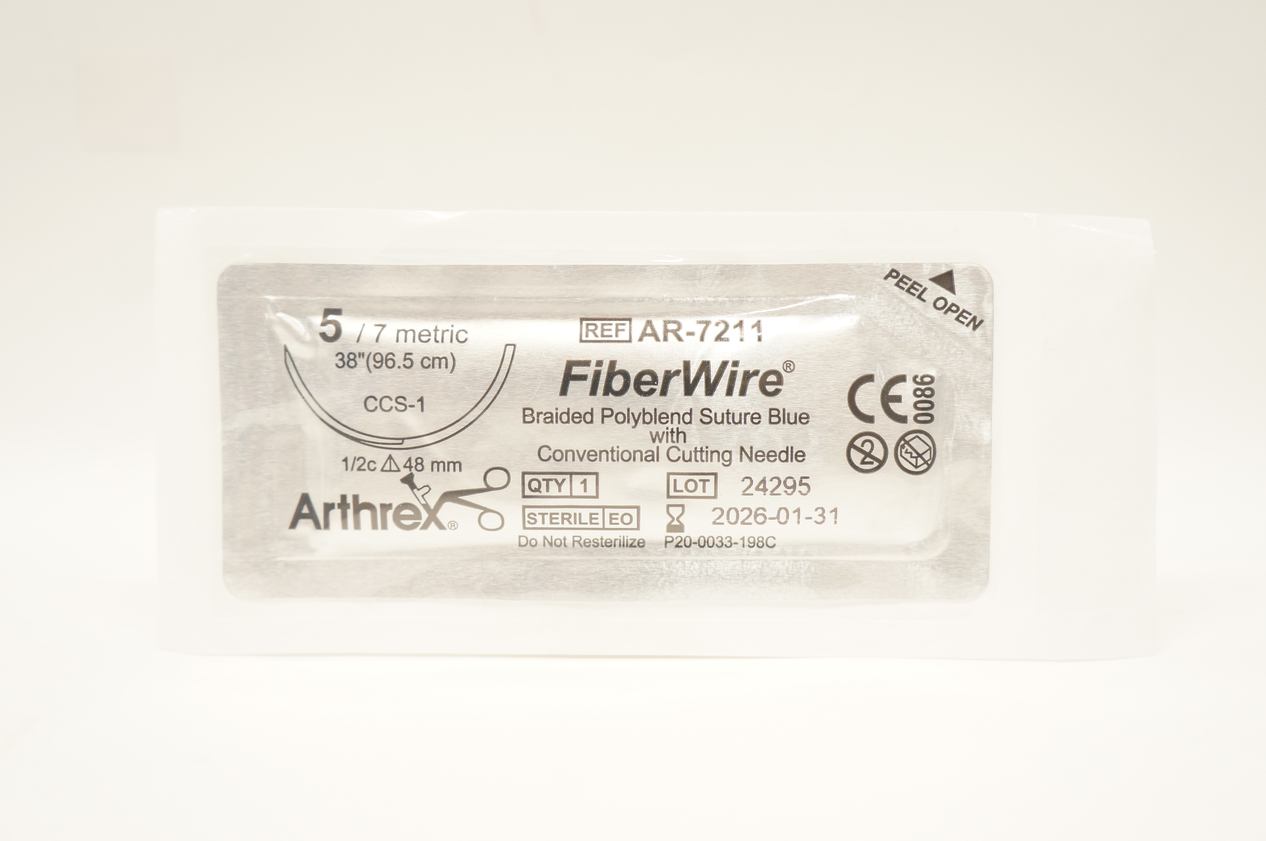 Arthrex AR-7211 5 FIBERWIRE CCS-1 48mm 1/2c 38inch