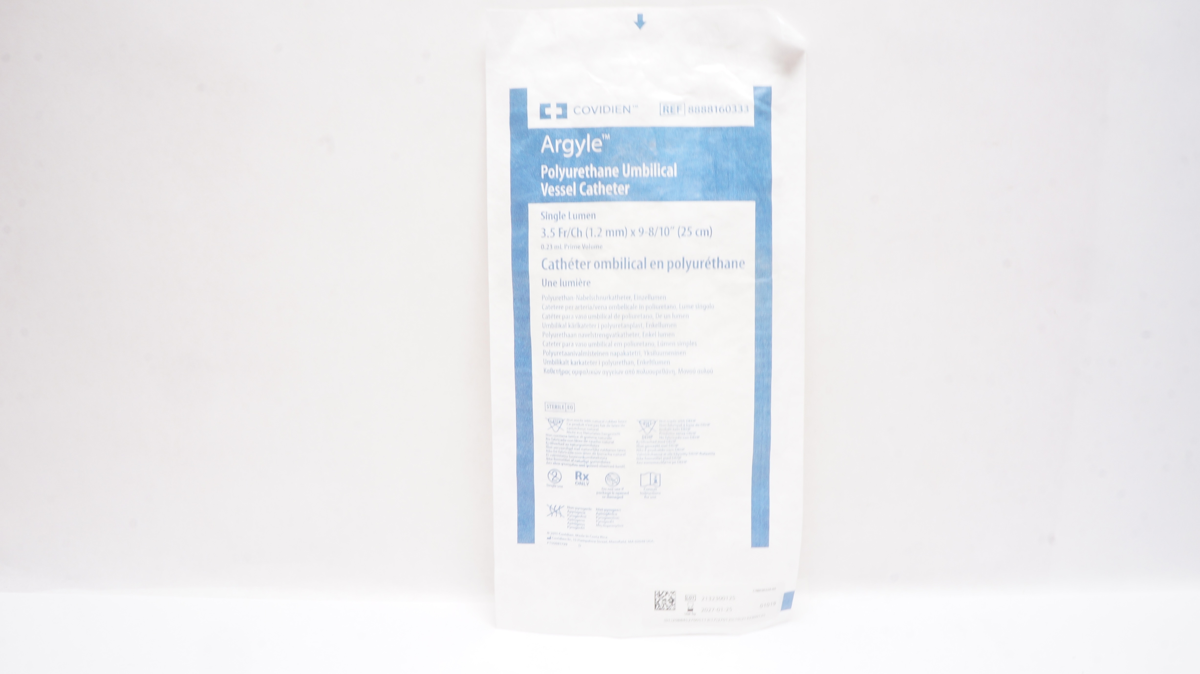 Covidien 8888160333 Argyle Umbilical Vessel Cath. 3.5Fr/Ch x 15inch x 0.15mL